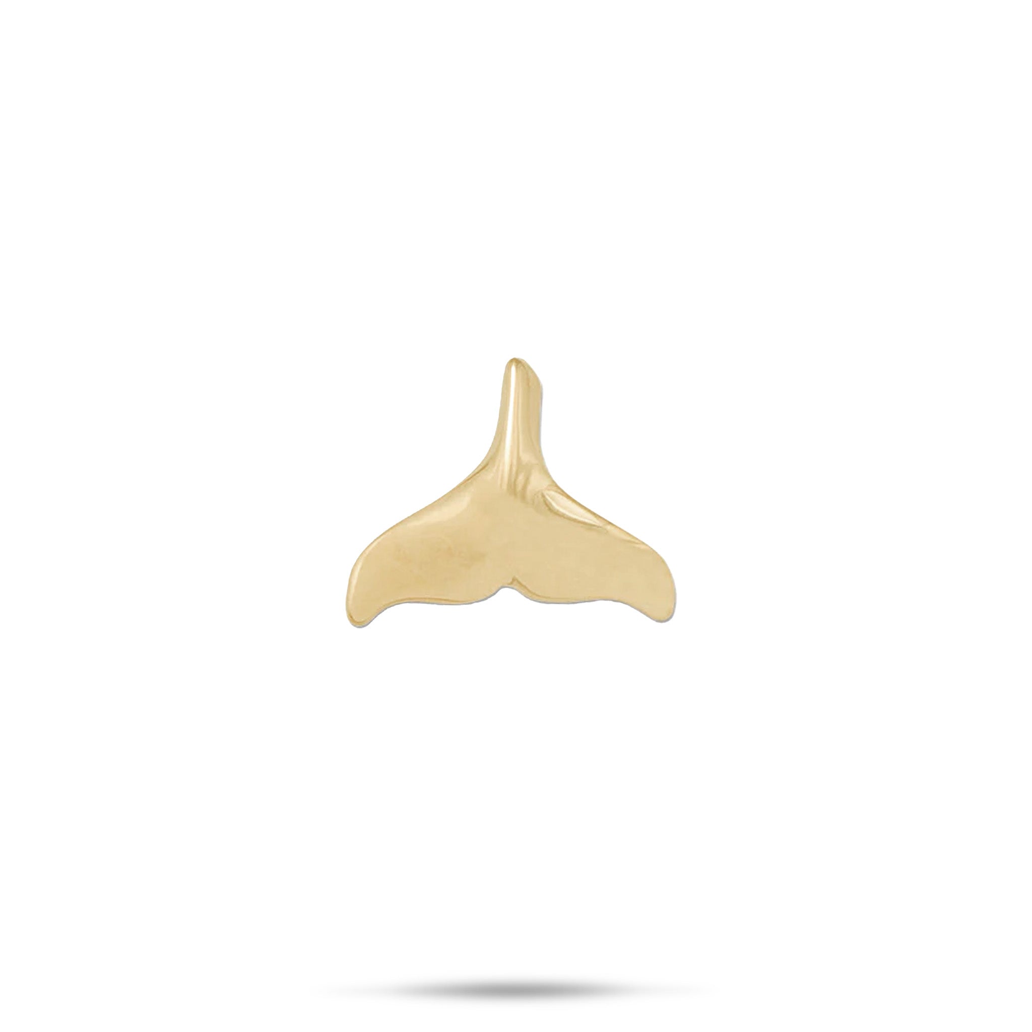 Whale Tail Pendant in Gold - 16mm