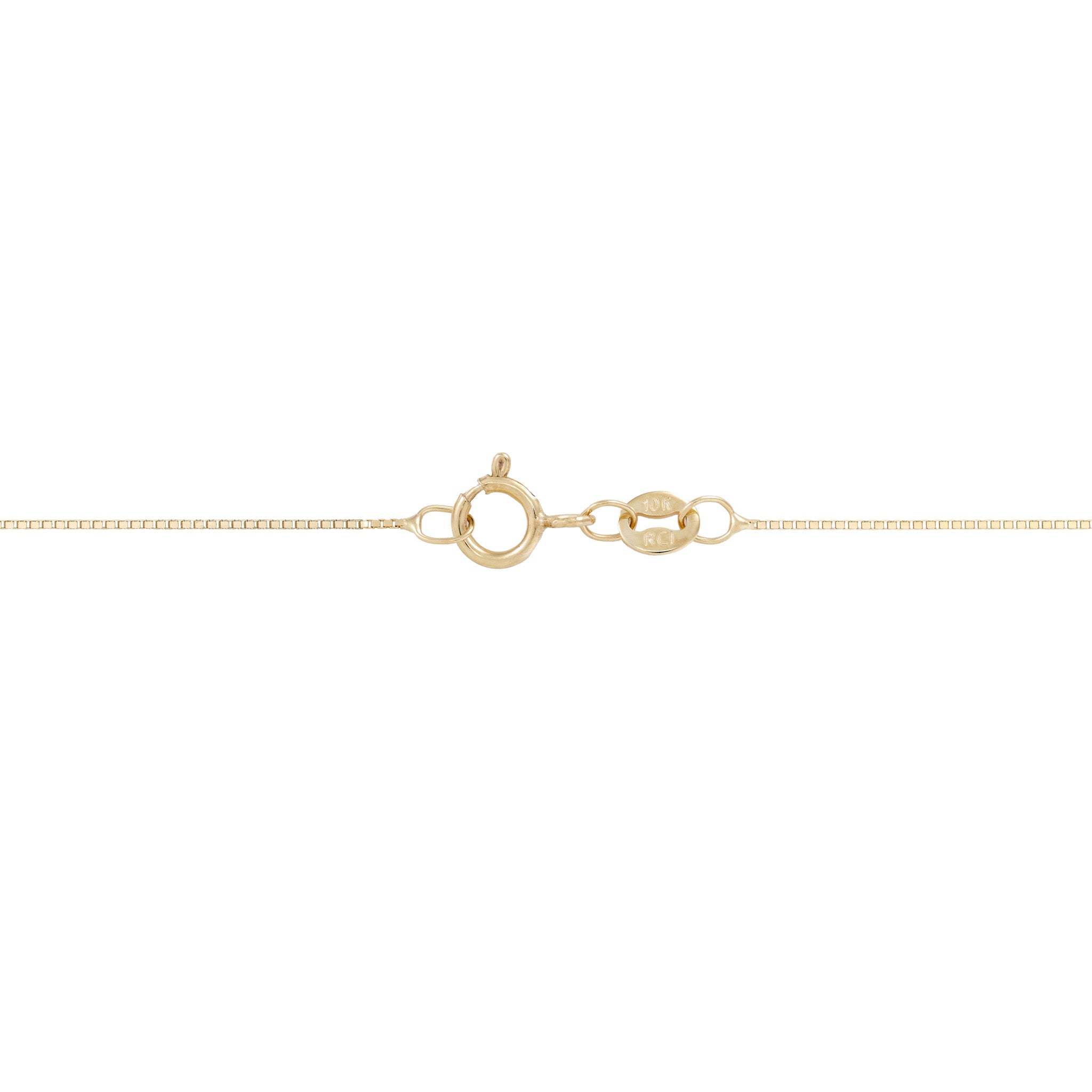 0.6mm Box Chain in 10k Gold