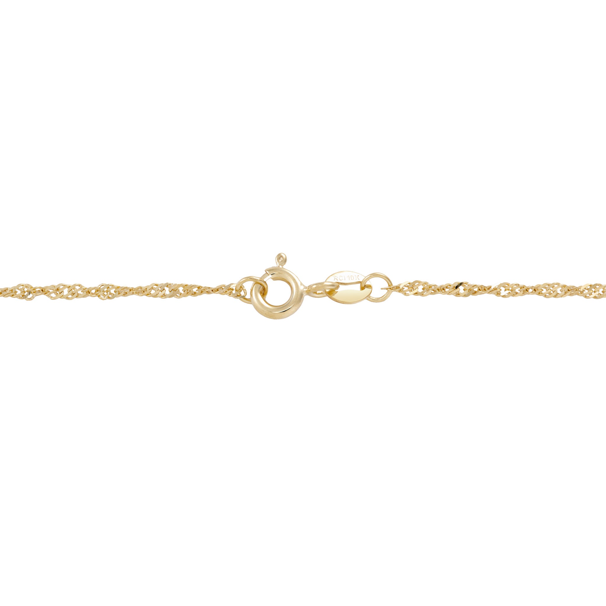 1.5mm Singapore Chain in 10k Gold