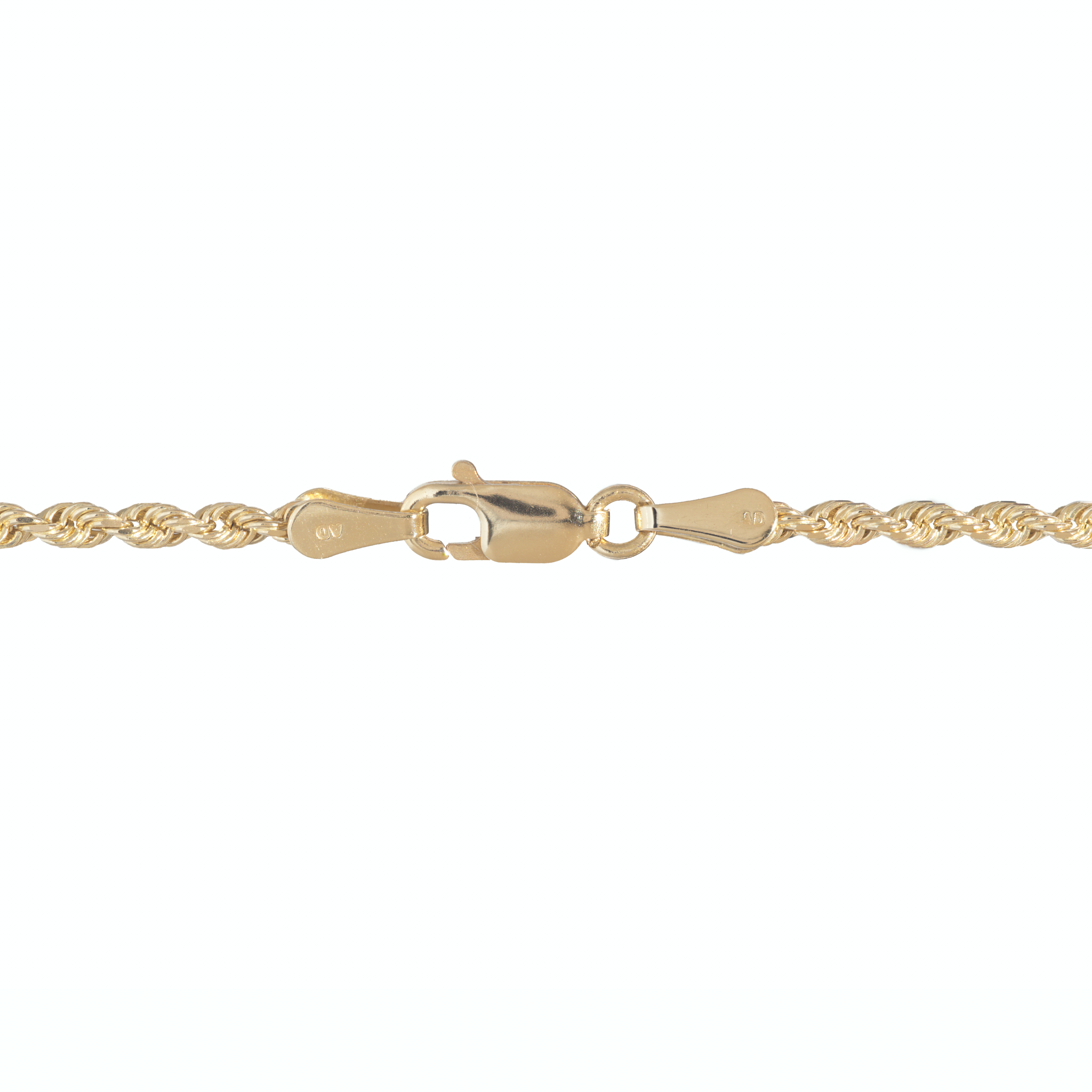2,5 mm Kordelkette in Gold