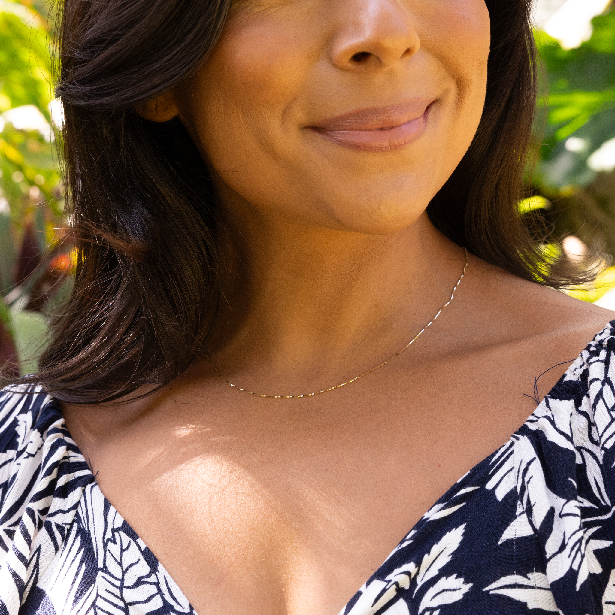 0.8mm Venetian Box Chain in Gold