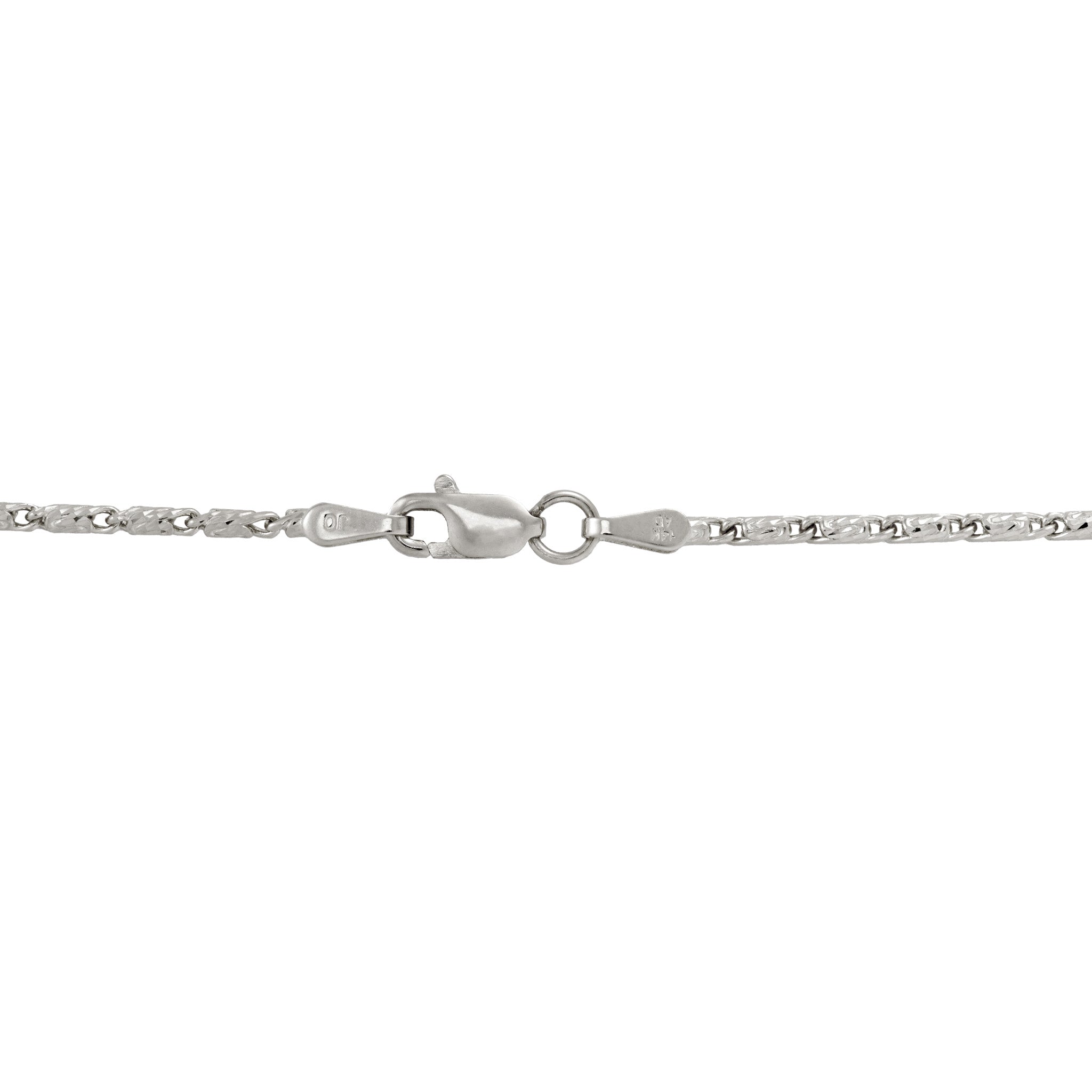 1.4mm Raso Chain in White Gold
