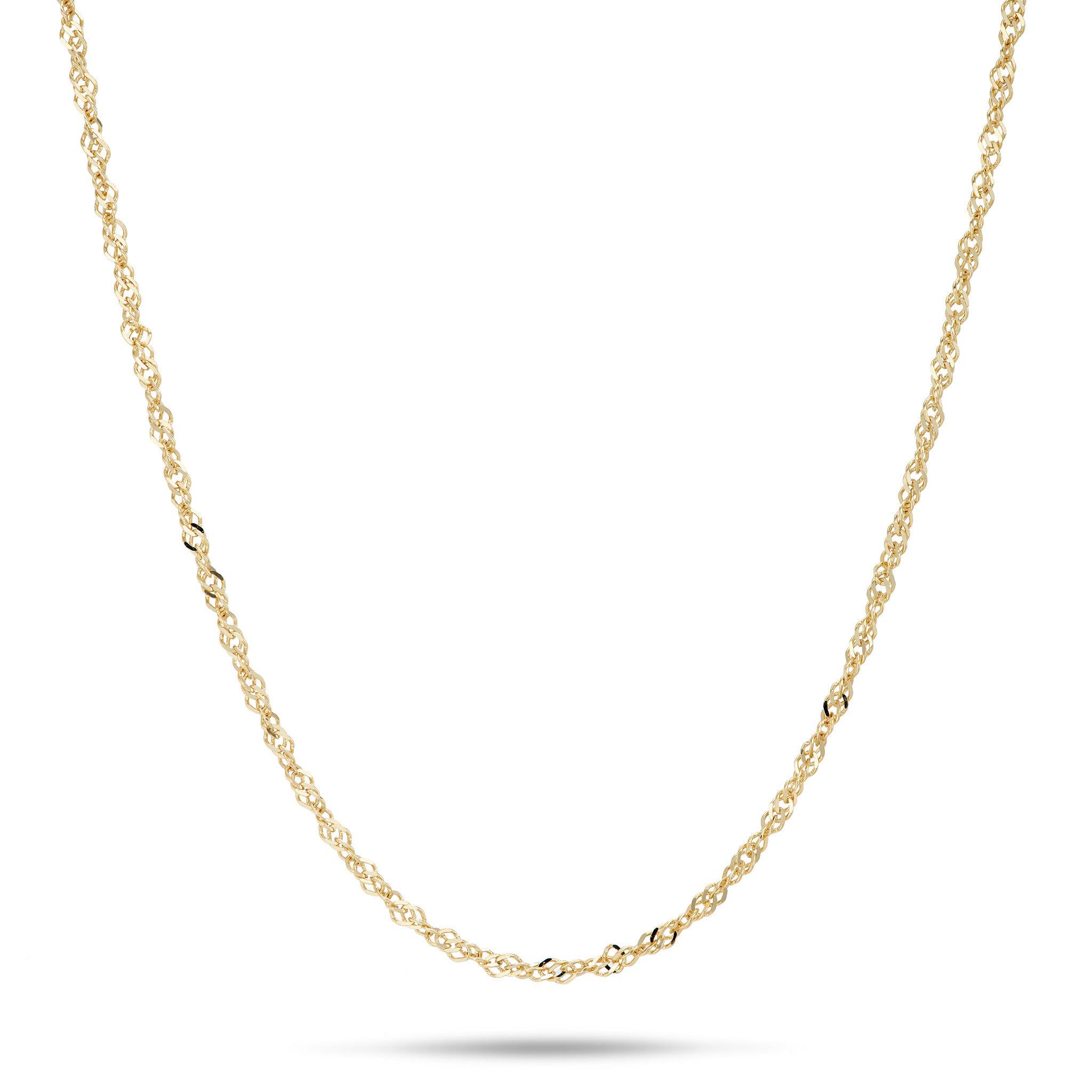 1.0mm Singapore Chain in Gold
