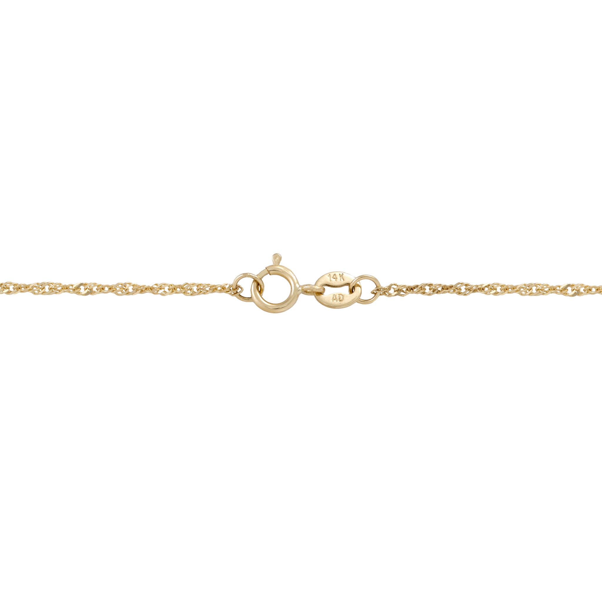 1.0mm Singapore Chain in Gold