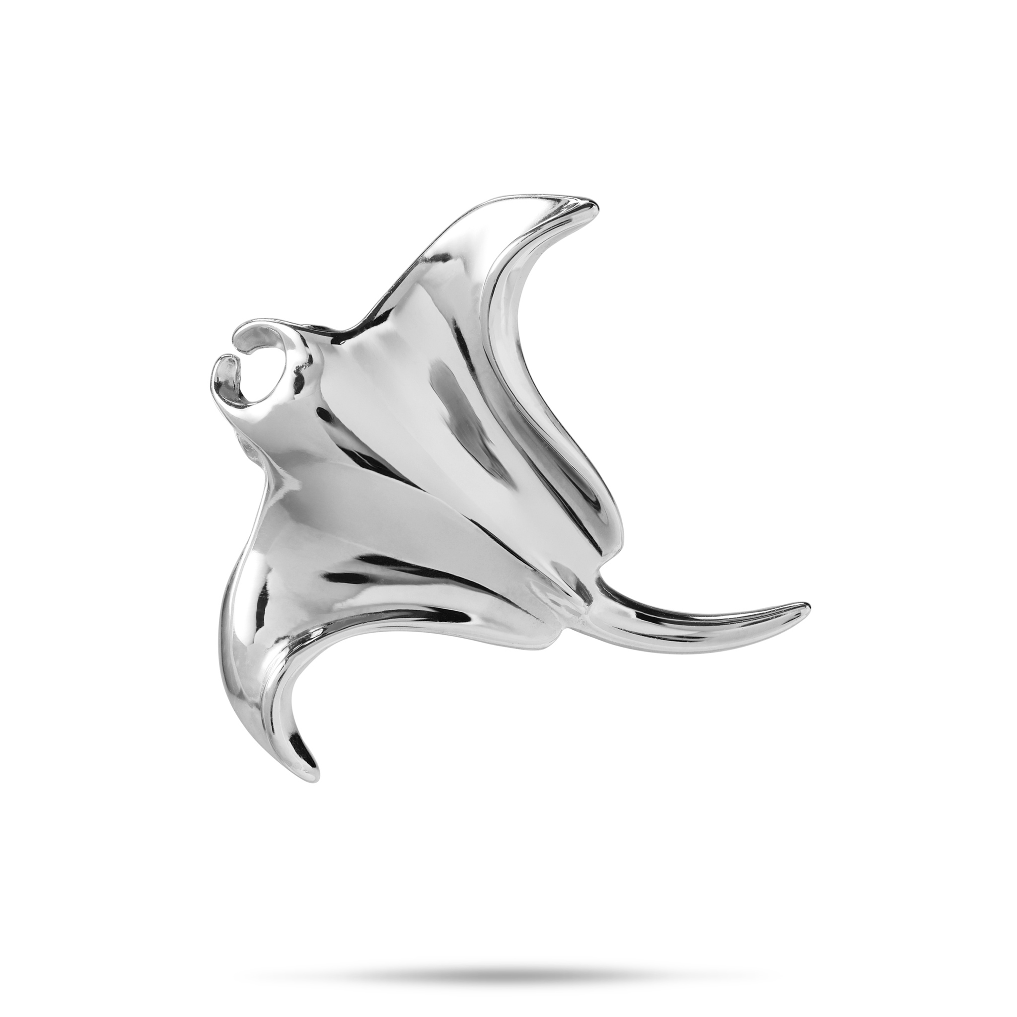 Manta Ray Pendant in Sterling Silver - 30mm