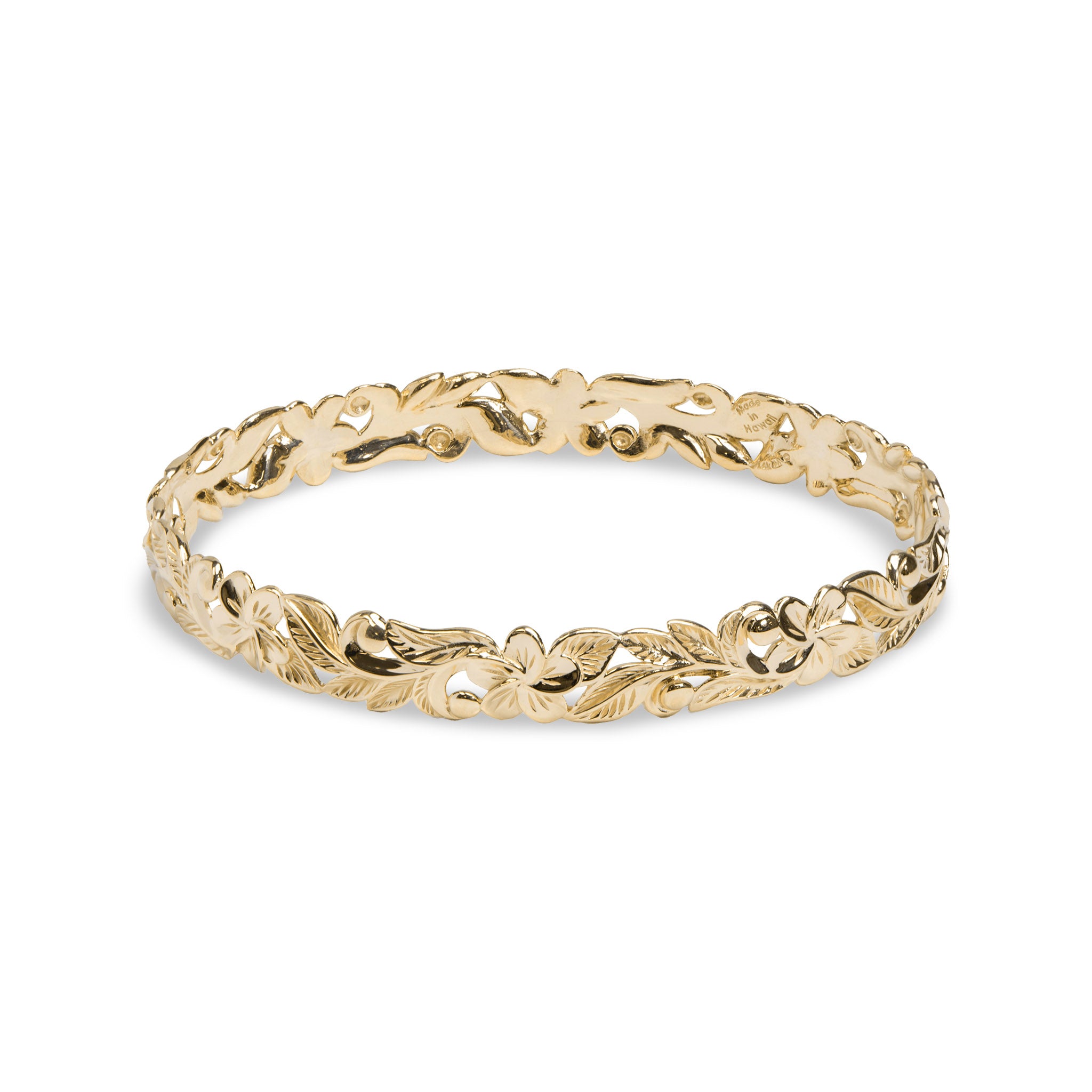 ハワイアンヒールームプルメリアブレスレット -  8mm