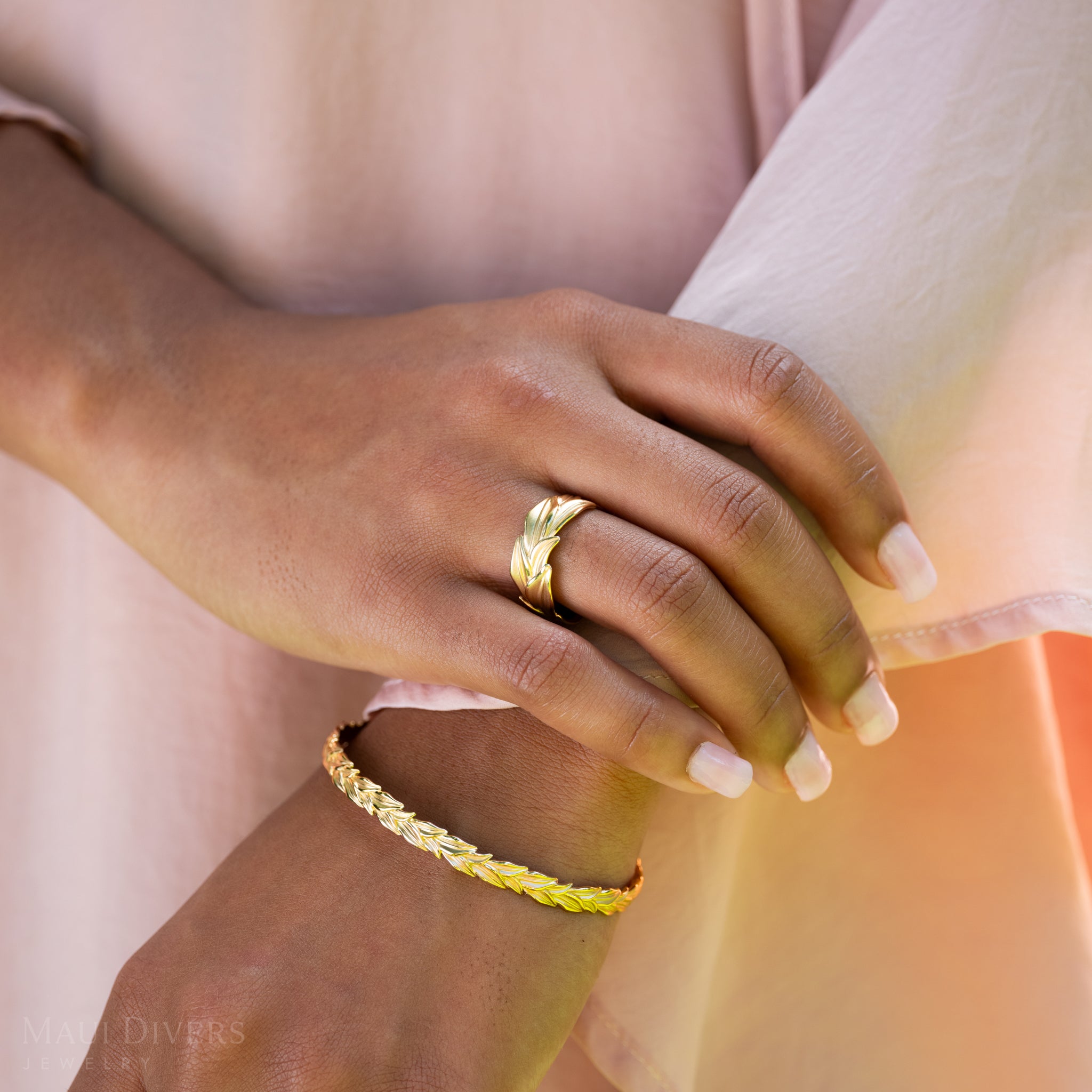 Maile Ring in Gold - 10mm