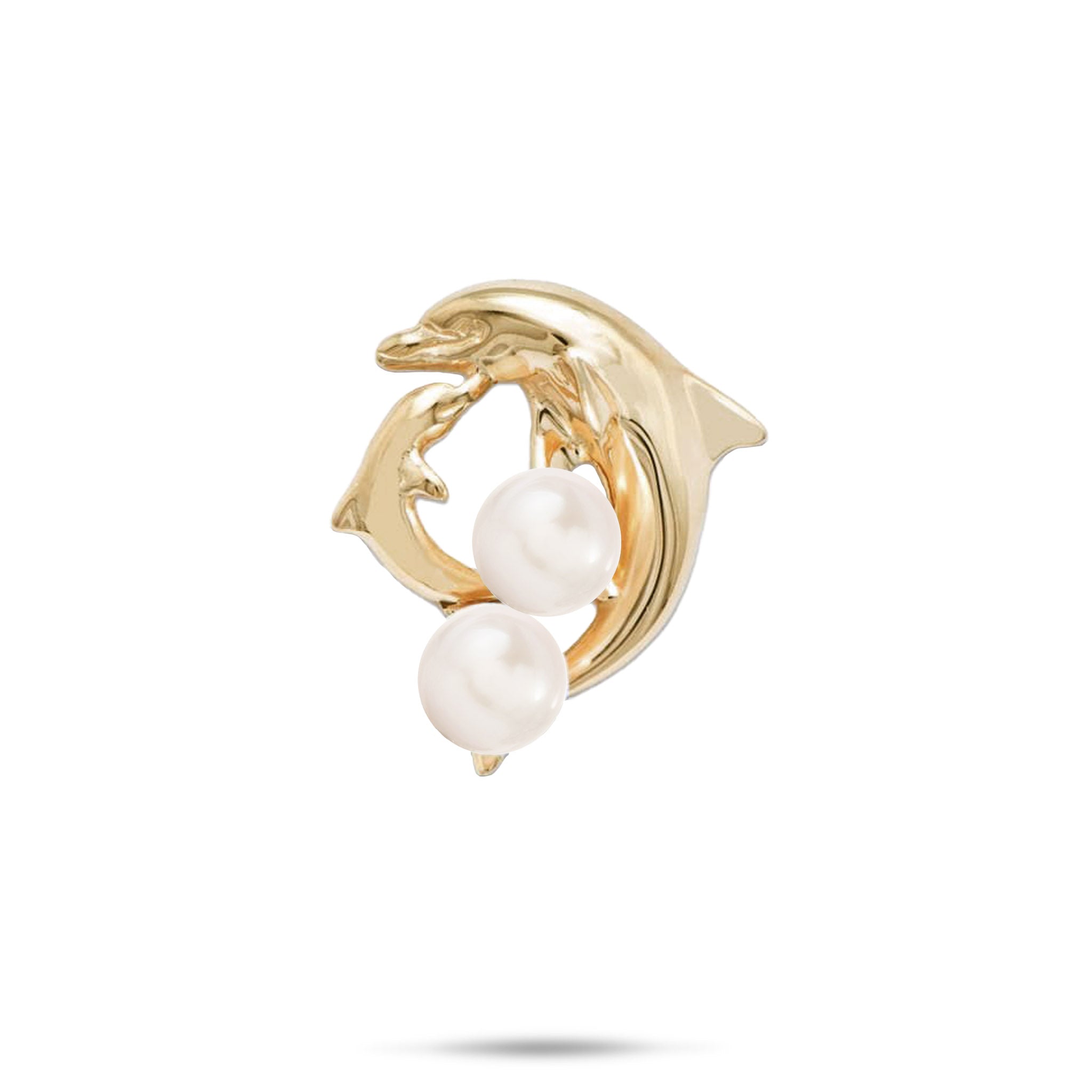 Pick A Pearl Dolphin Pendant in Gold
