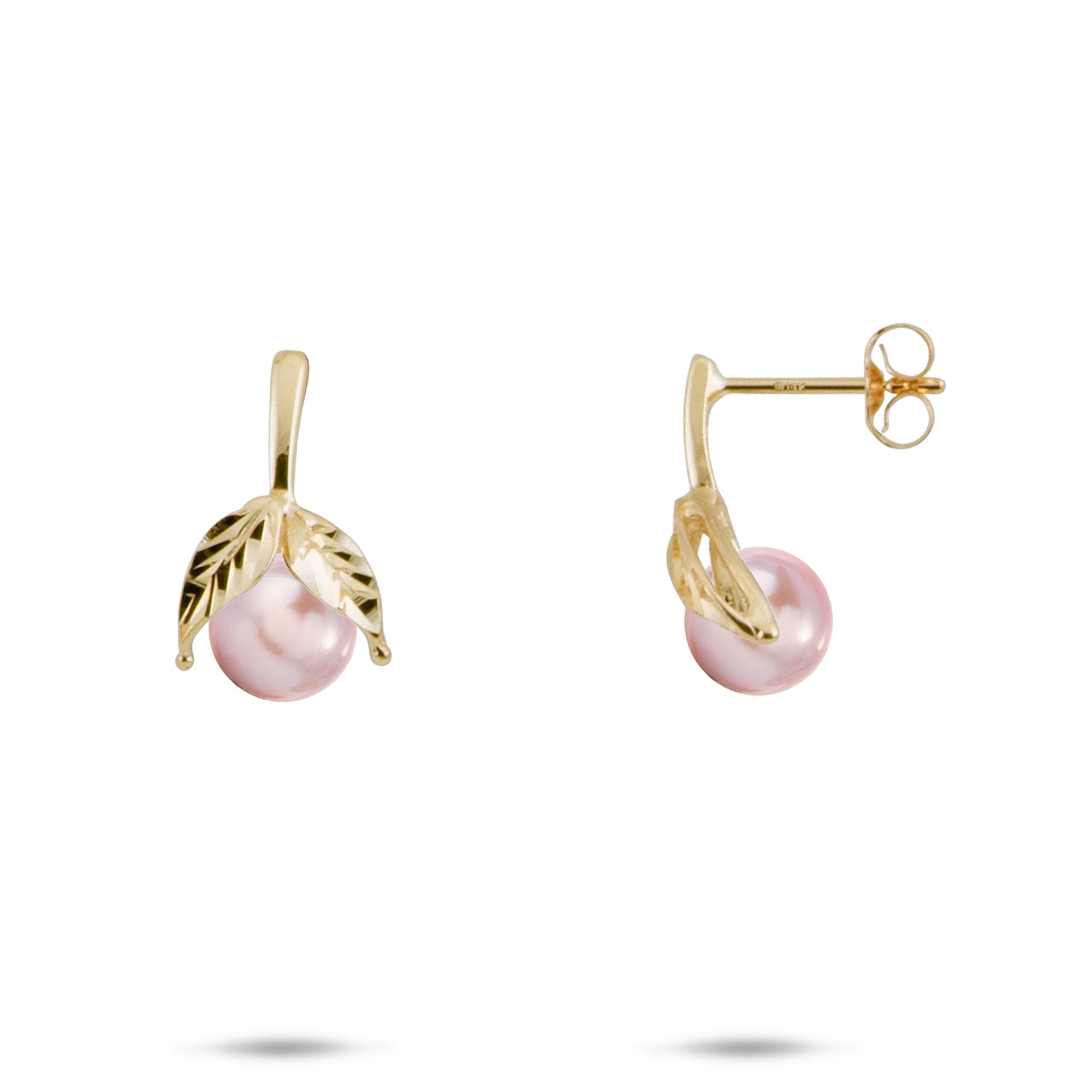 Pick A Pearl Maile Earrings in Gold