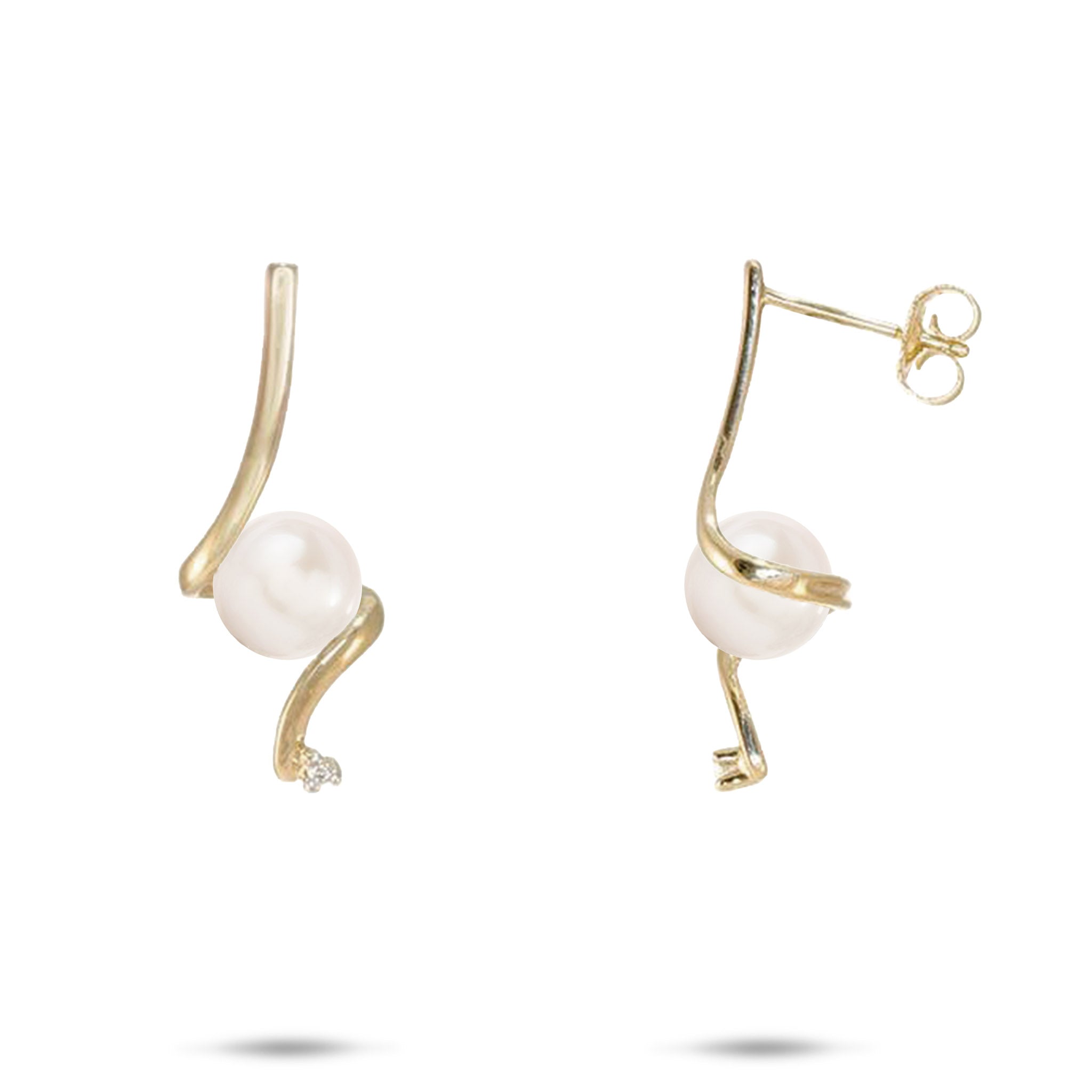 Pick A Pearl Waterfall Earrings in Gold - 25mm