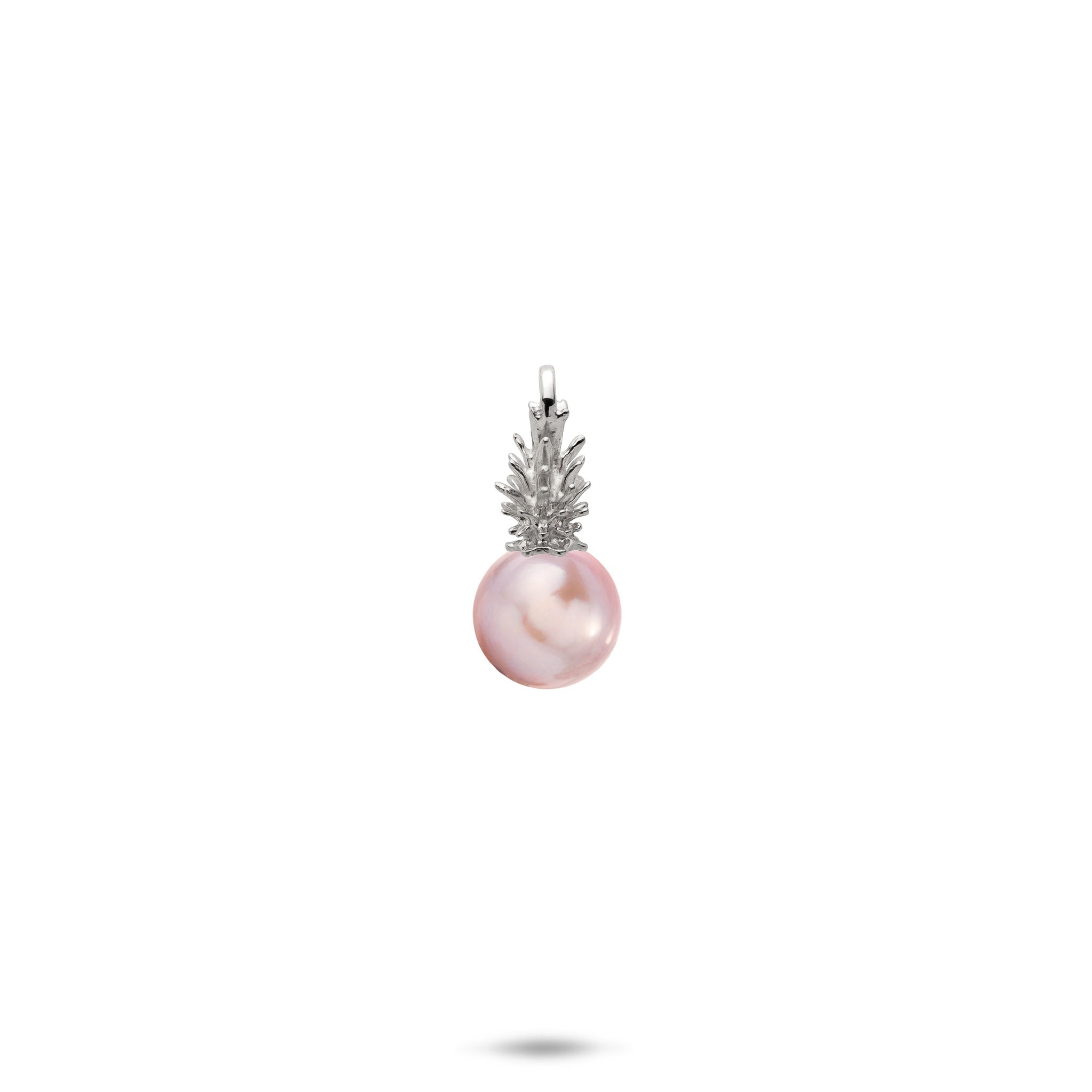 Pick A Pearl Pineapple Pendant in White Gold