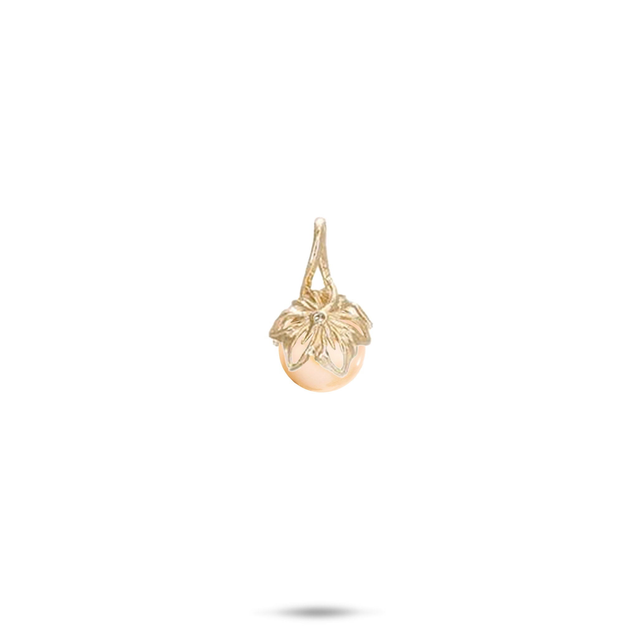 Pick A Pearl Naupaka Pendant in Gold with Diamond - 13mm