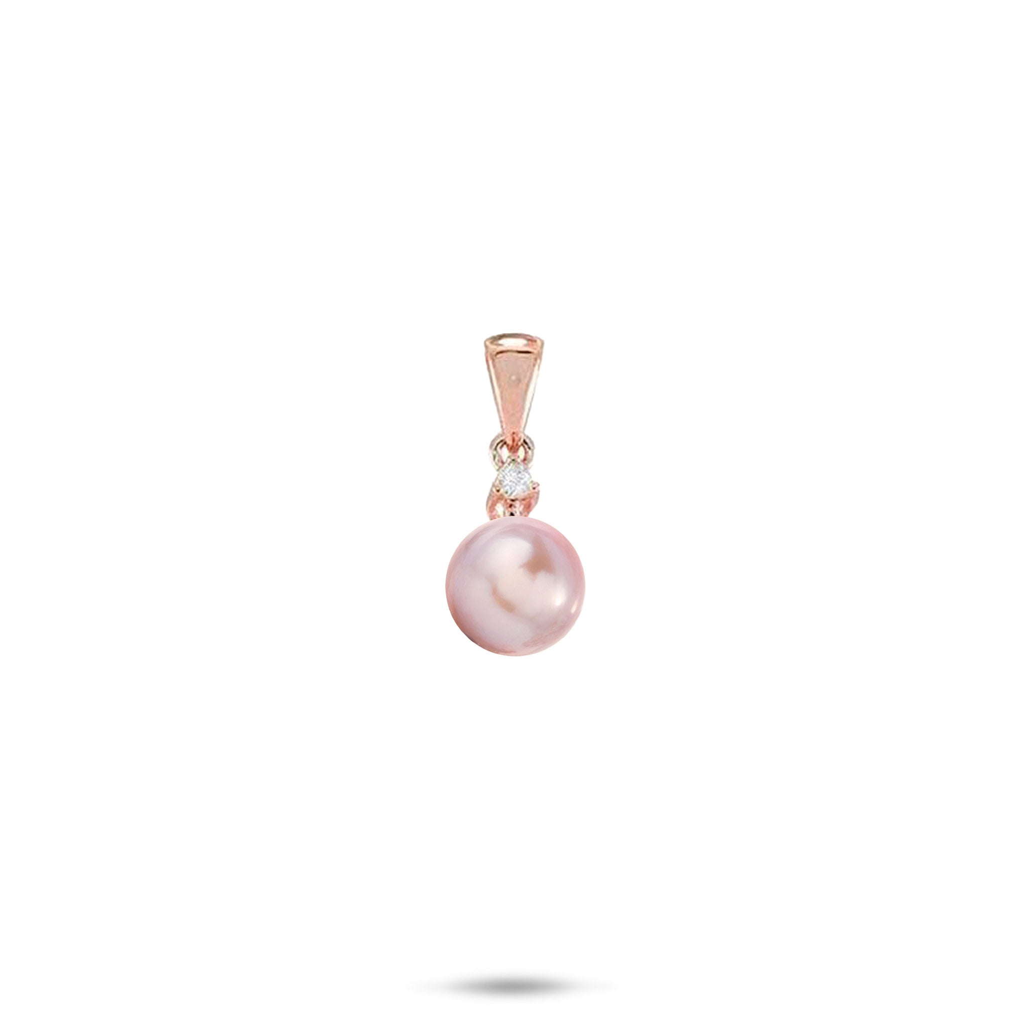 Pick A Pearl Pendant in Rose Gold with Diamond