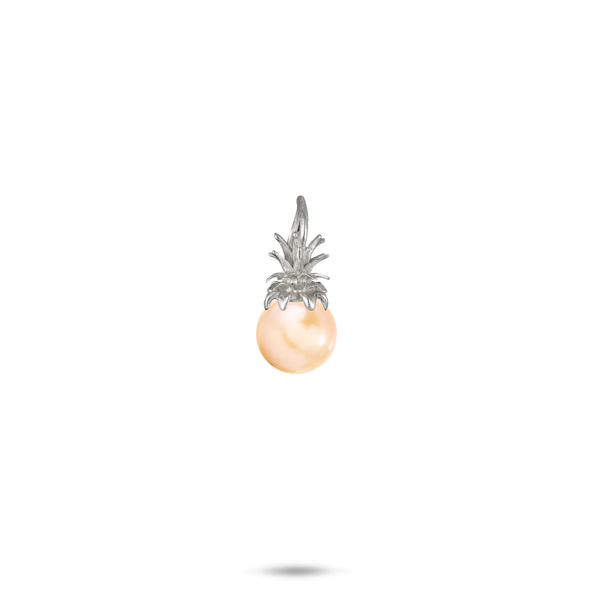 Pick A Pearl Pineapple Pendant in White Gold