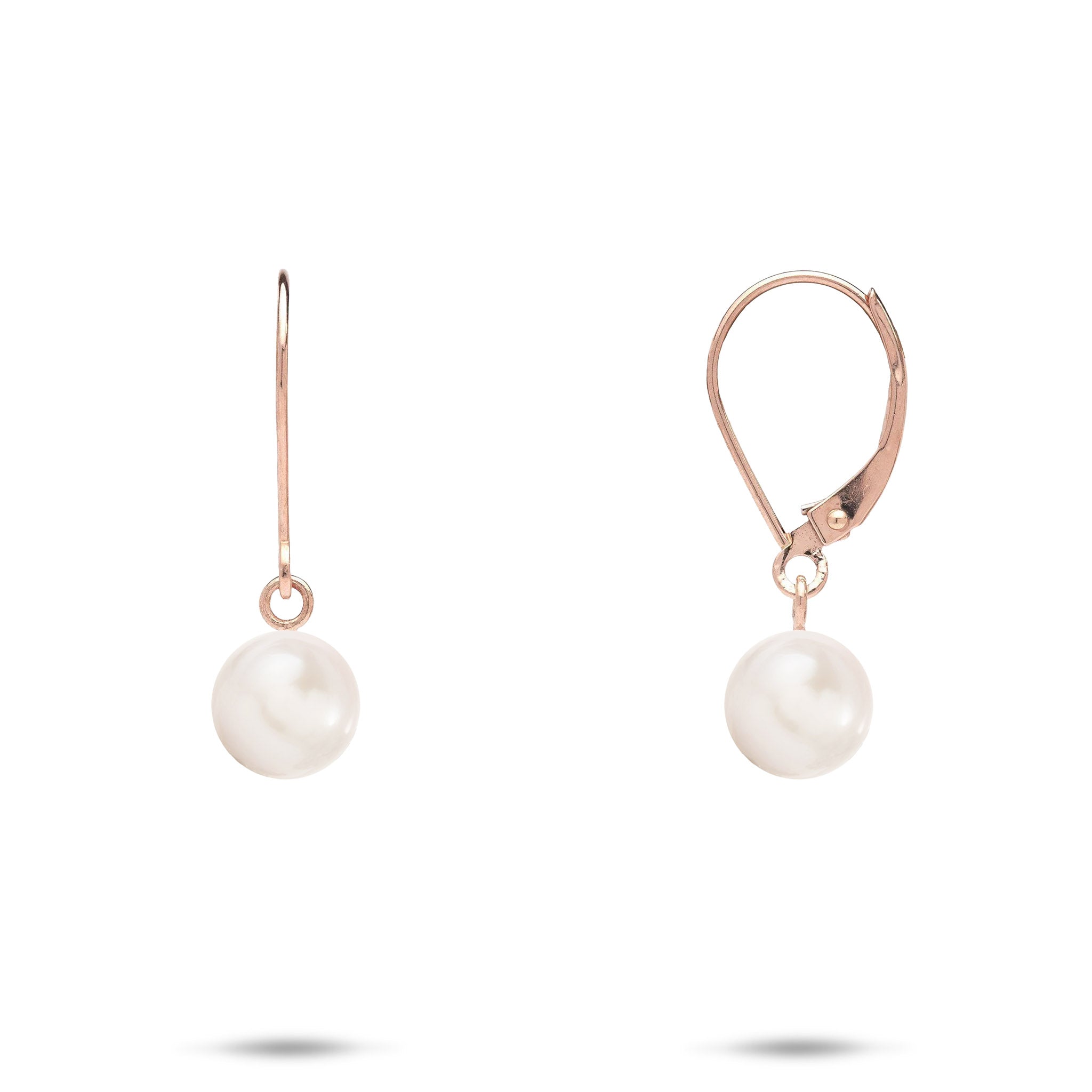 Pick A Pearl Earrings in Rose Gold