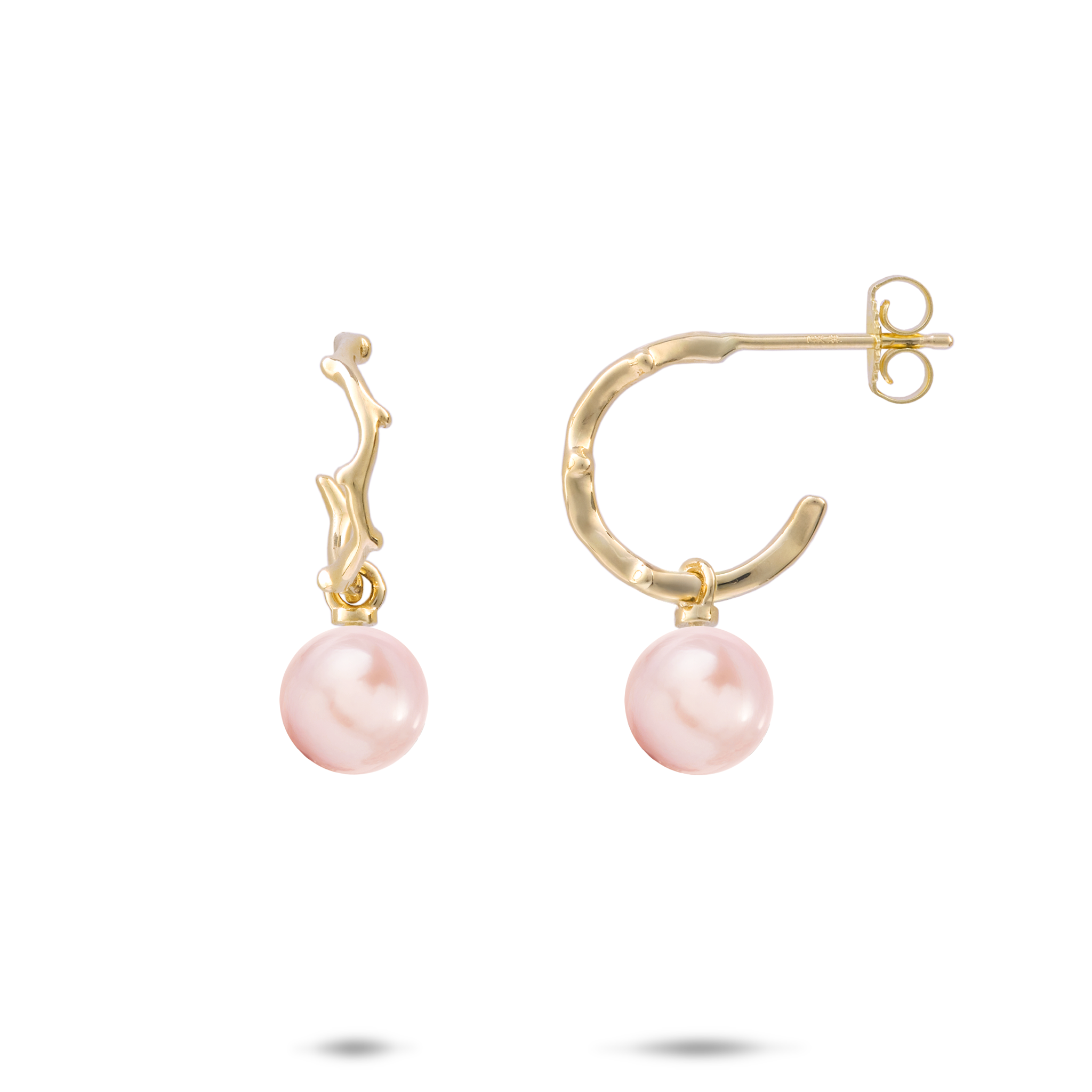Pick A Pearl ヘリテージ ピアス ゴールド - 13mm