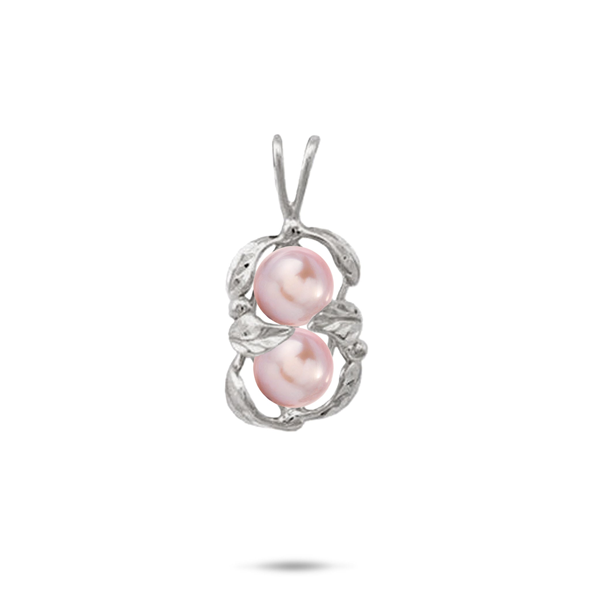 Pick A Pearl Maile Pendant in White Gold - 18mm