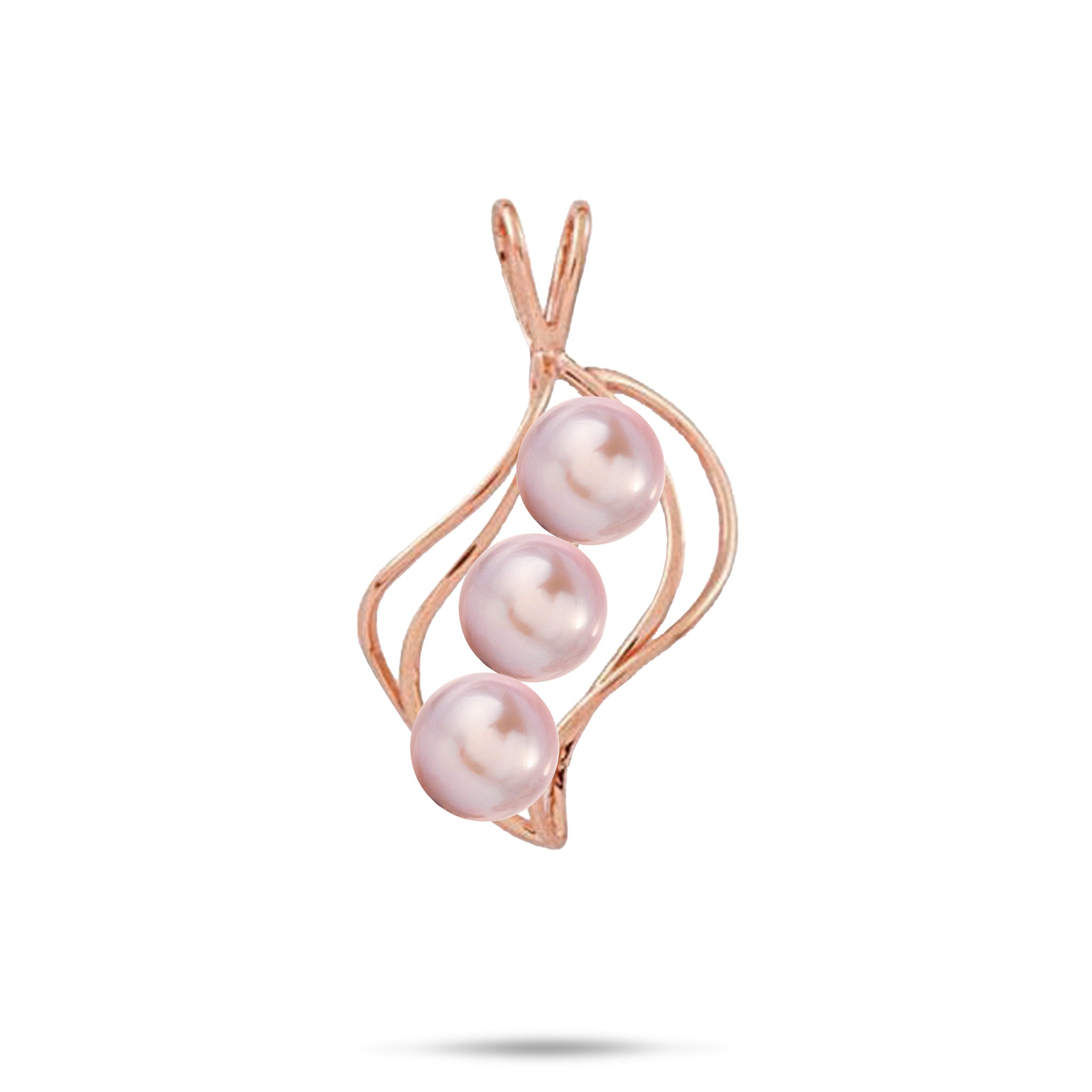 Pick A Pearl Waterfall Pendant in Rose Gold - 22mm