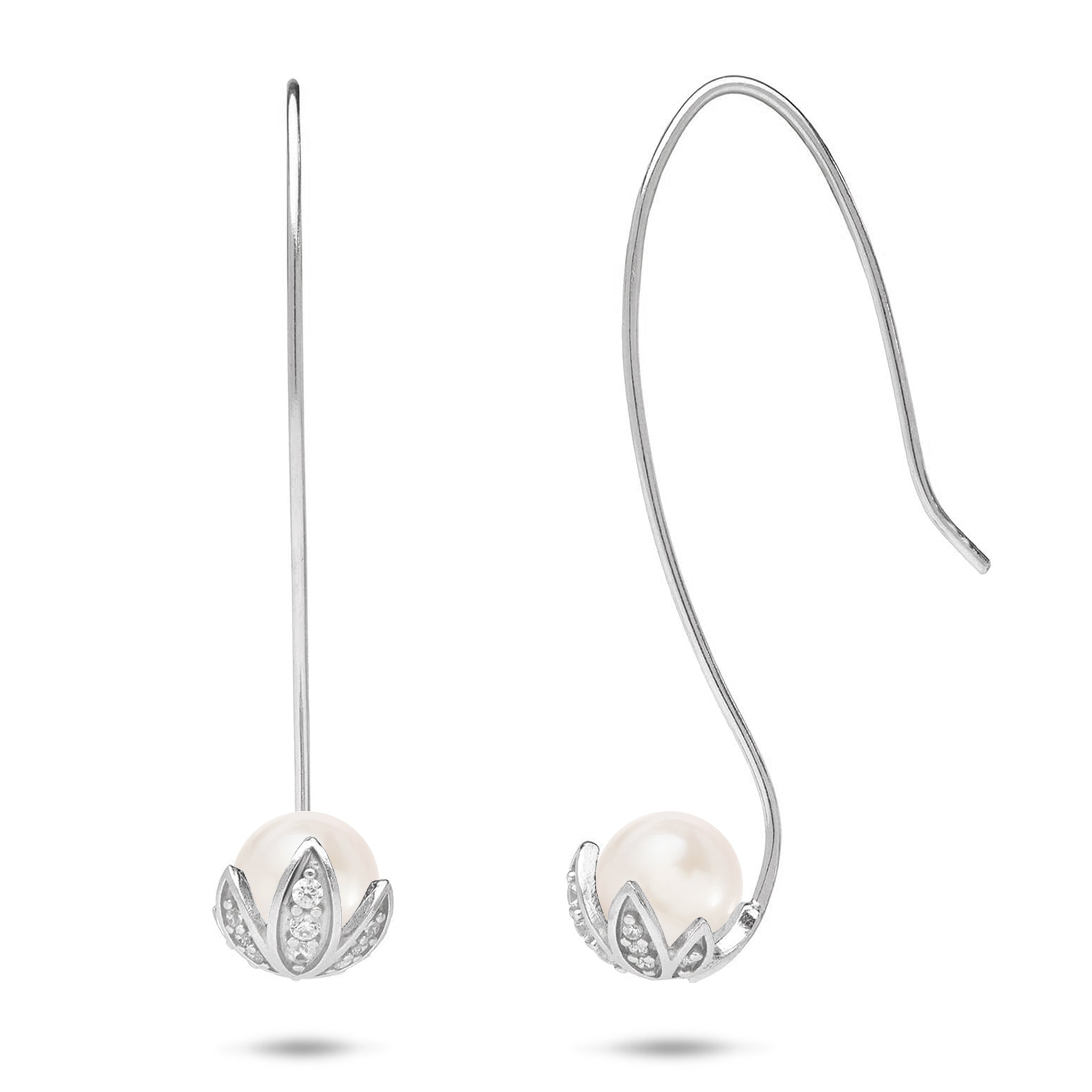 Pick A Pearl Pua Earrings in Sterling Silver - 42mm