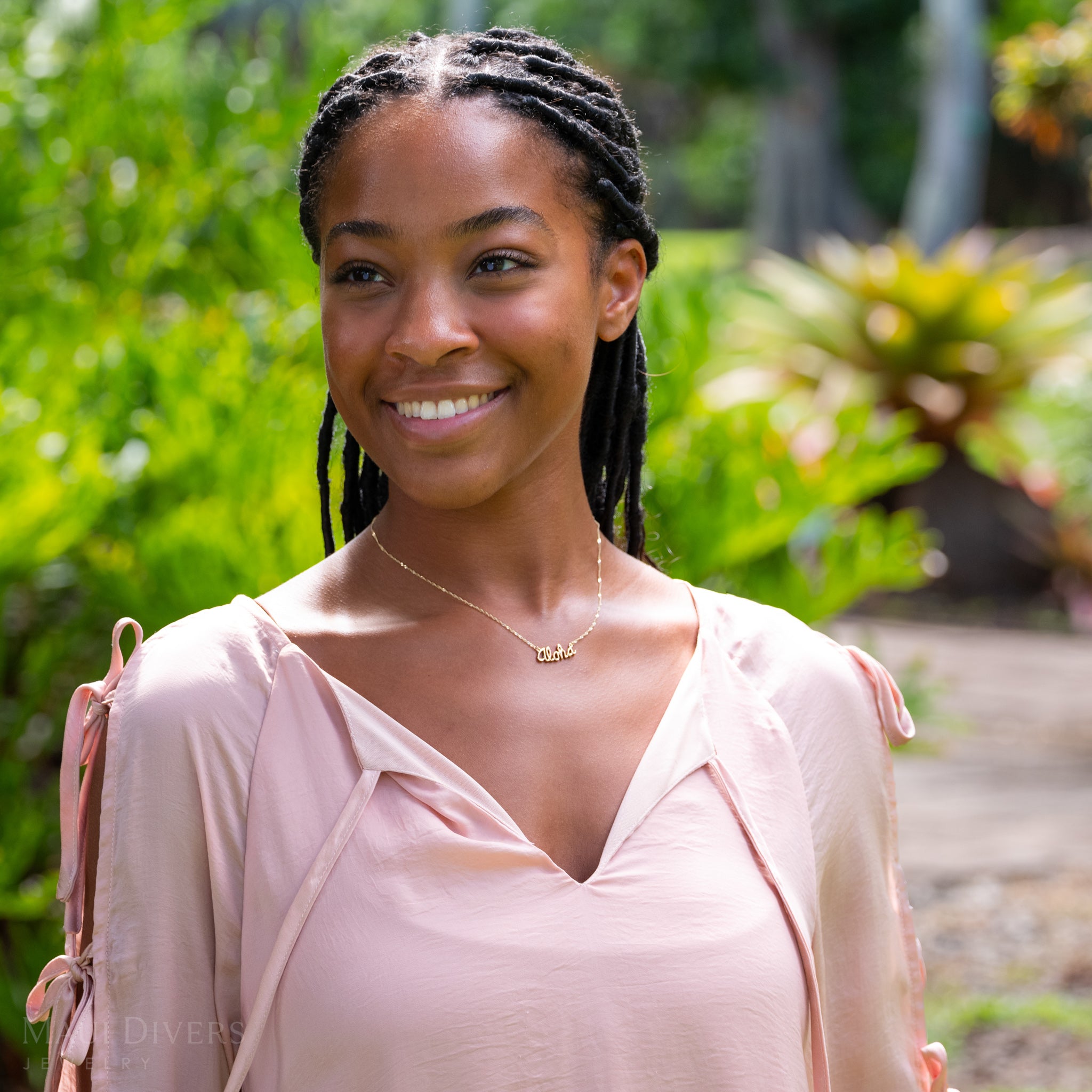 16 ""ゴールドのアロハネックレス