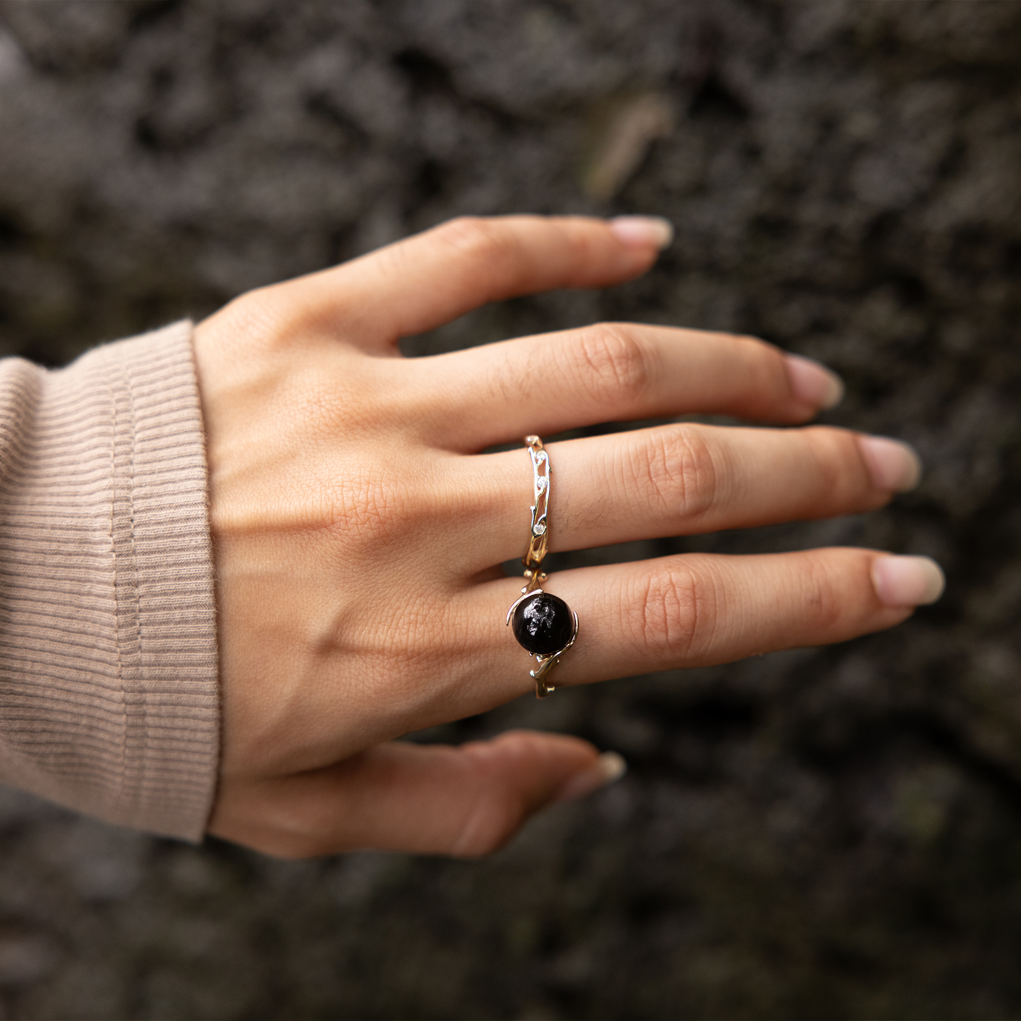 Heritage Ring in Gold mit Diamanten