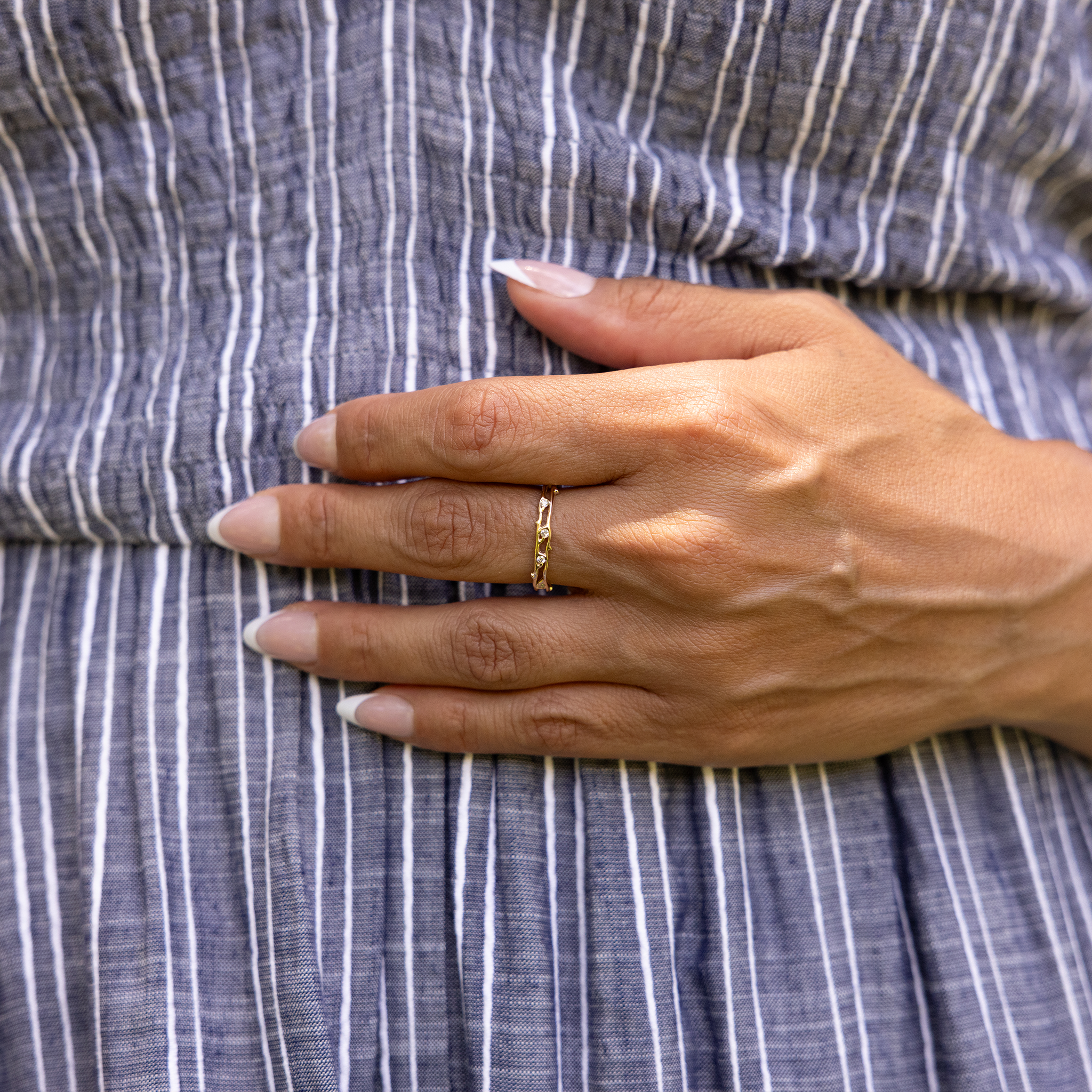 Heritage Ring in Gold mit Diamanten