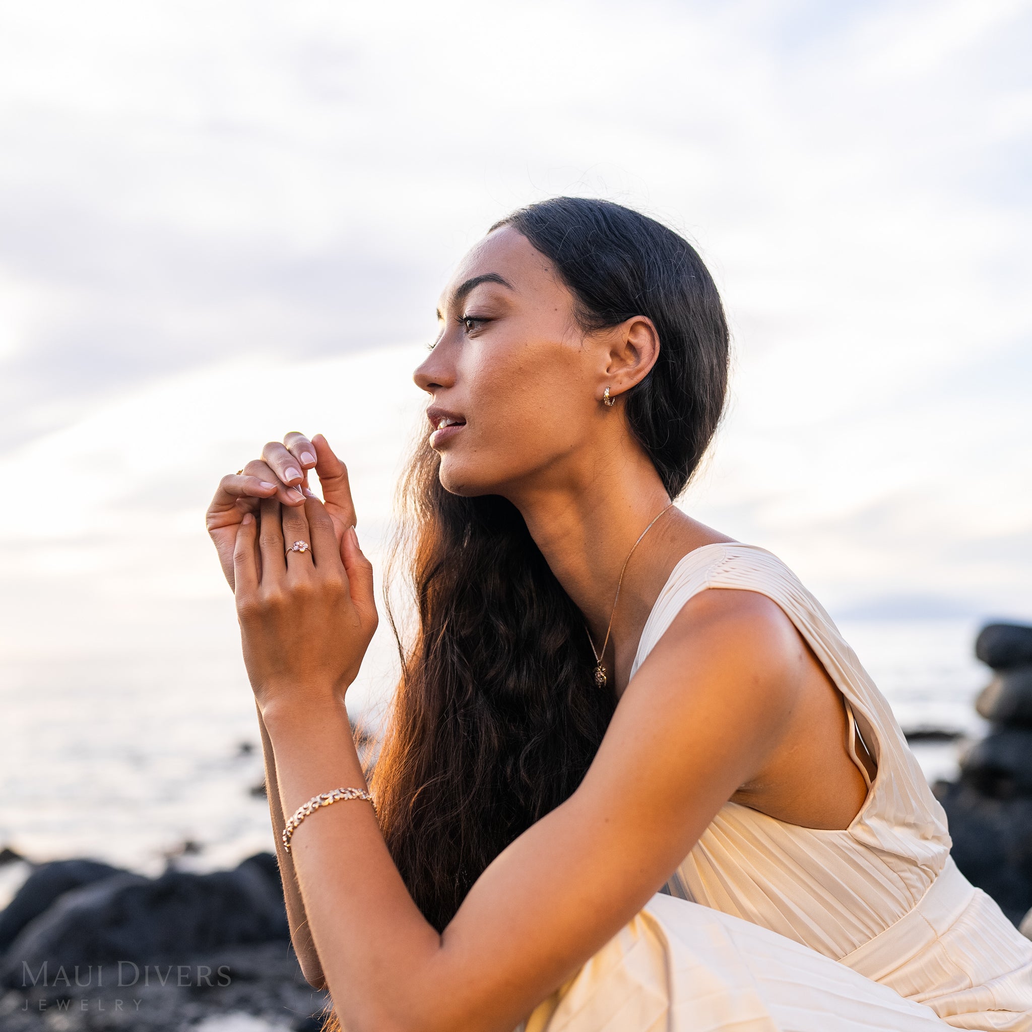 マイレ イヤリング ゴールド - 15mm