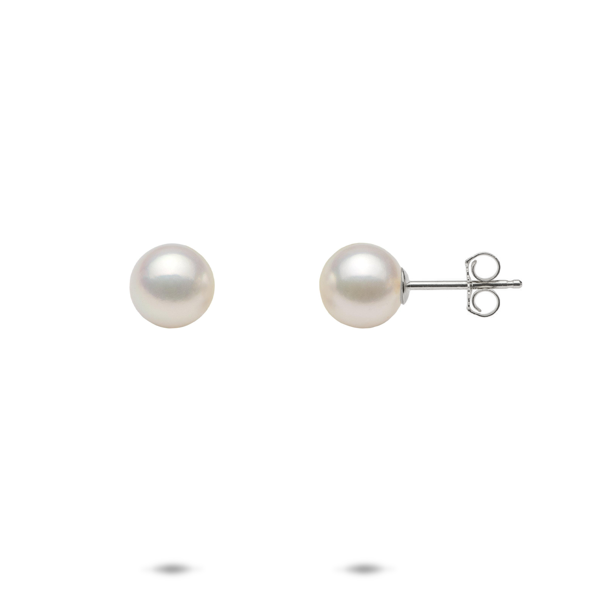 アコヤプラチナパールイヤリング-7 mm