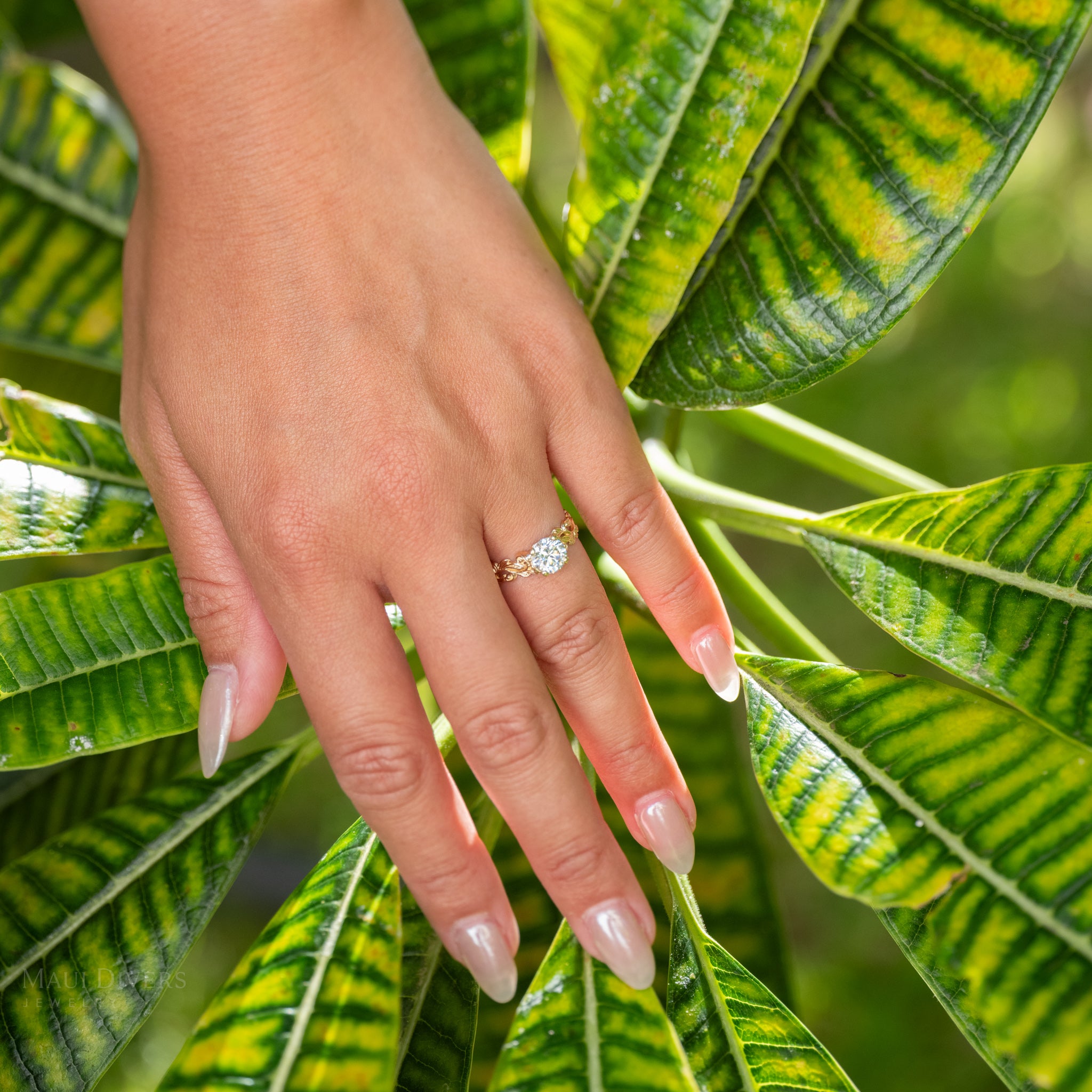 Living Heirloom Solitaire Lab Grown Diamond Engagement Ring in Gold