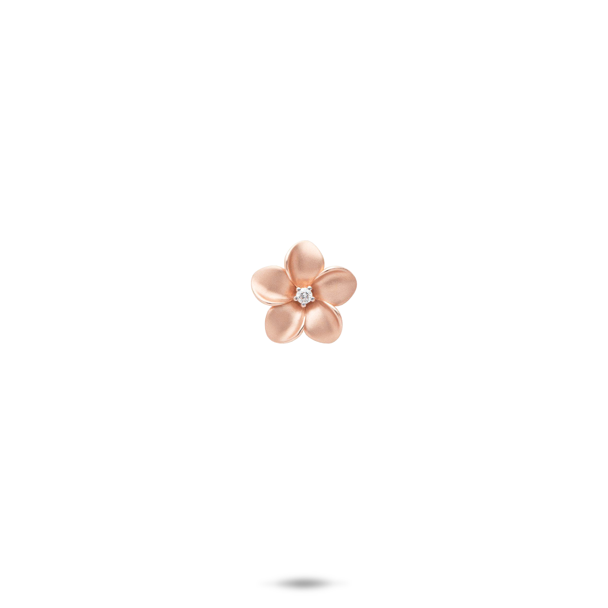 Plumeria Pendant in Diamond  -  9mm