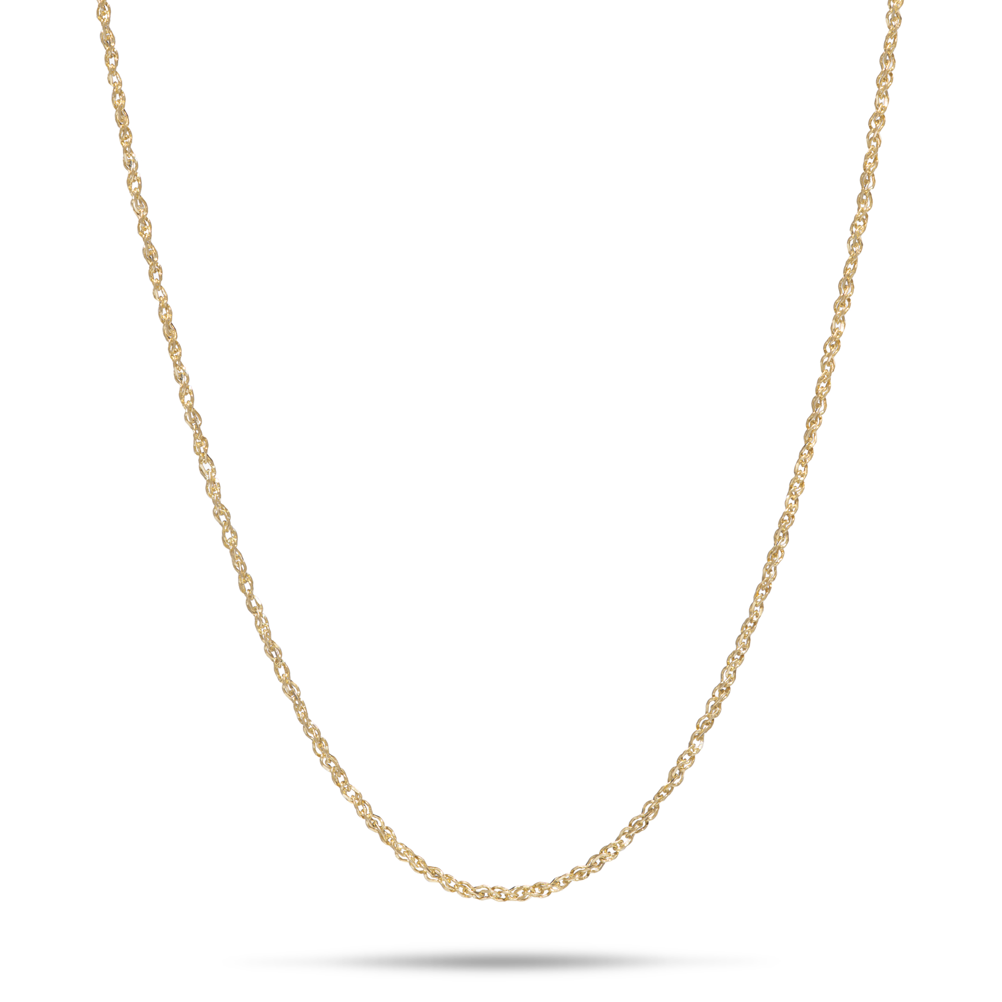 0,8 mm Babykordelkette in Gold