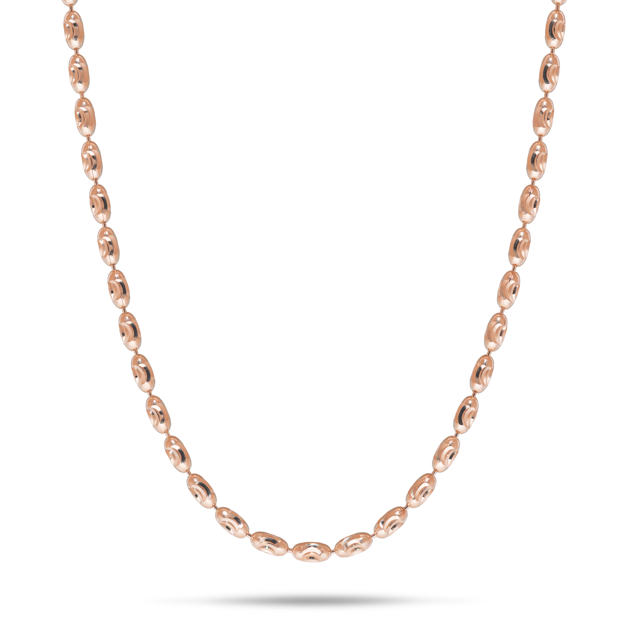 1,8 mm Ovalina-Kette in Roségold