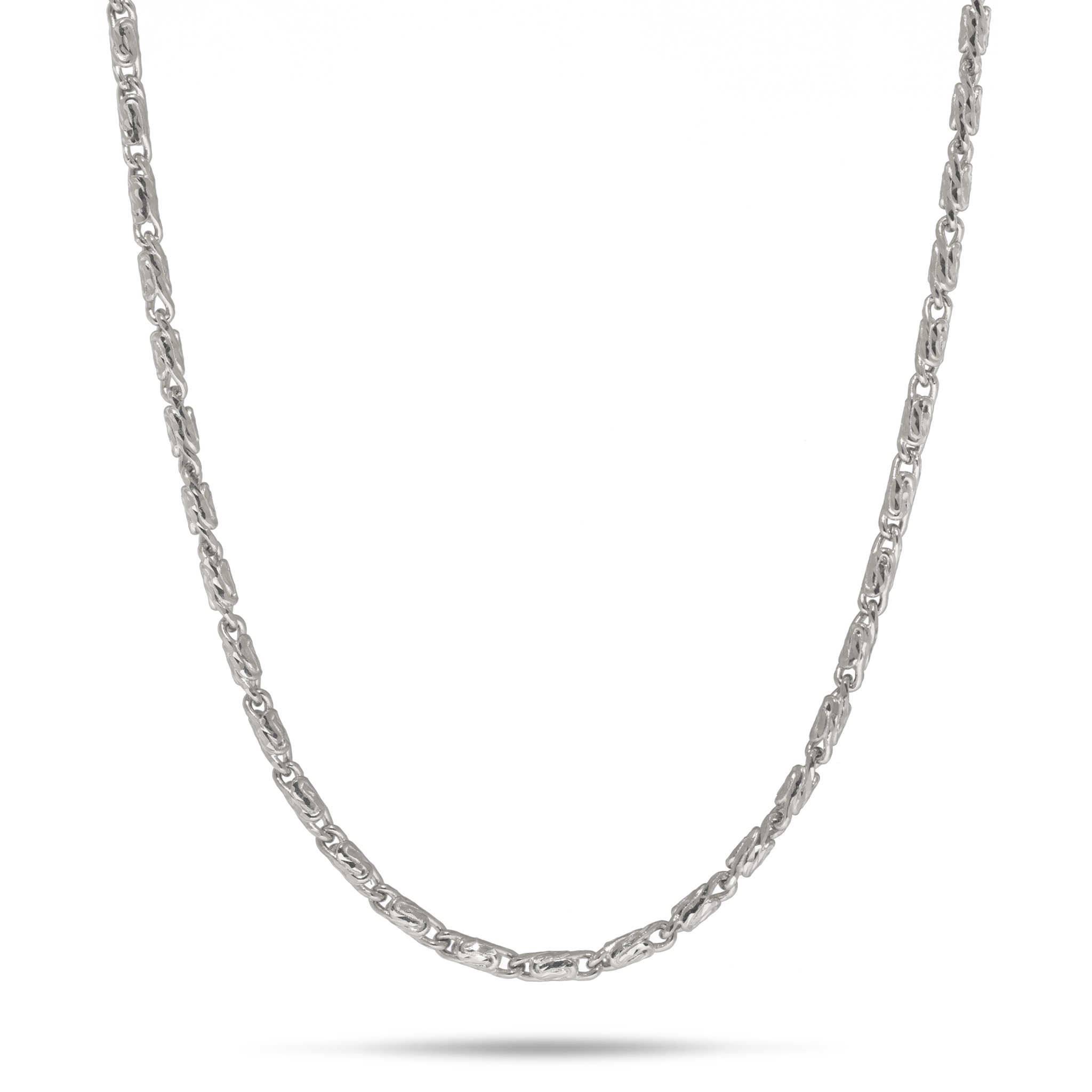 18" 1,4 mm Raso-Kette in Weißgold