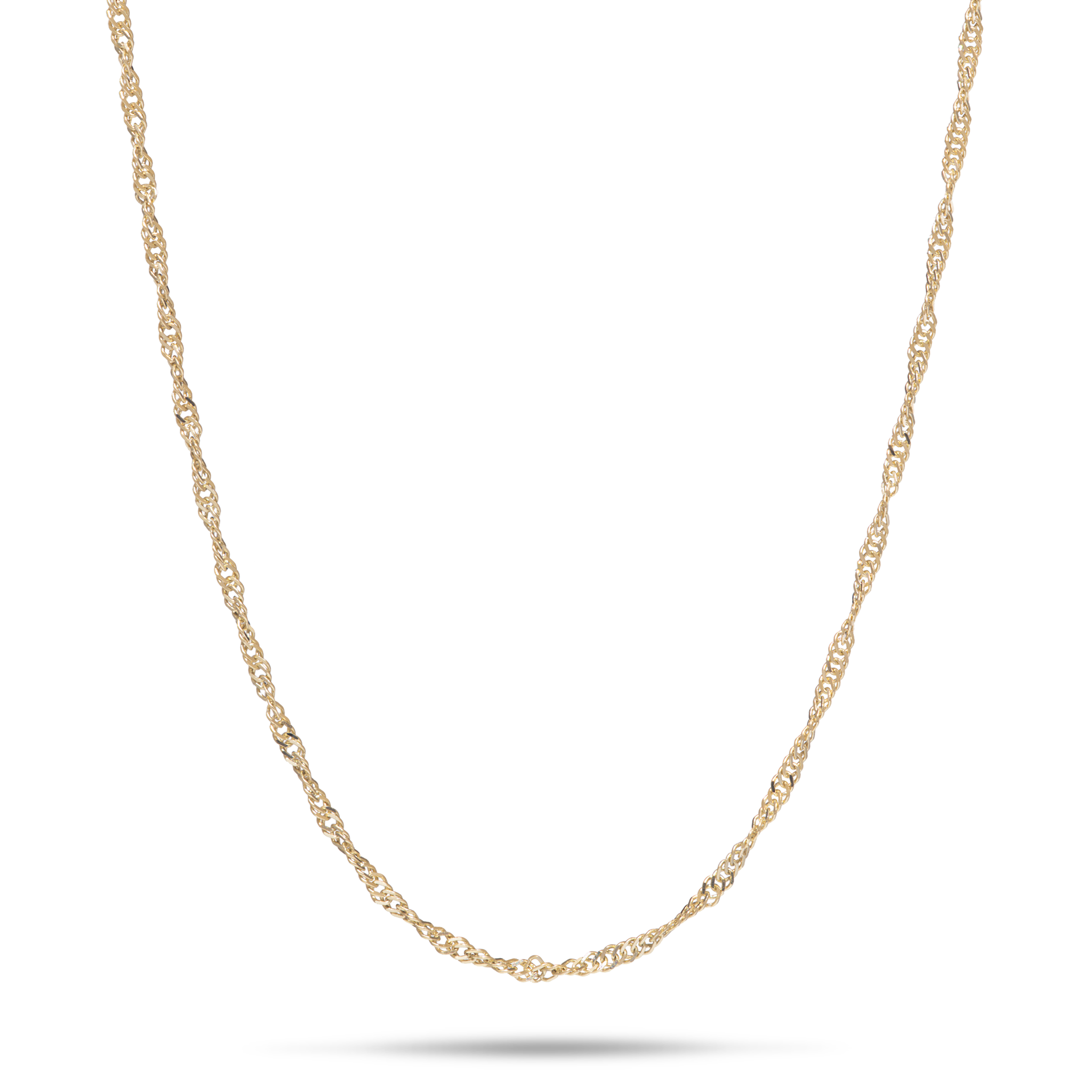 1,0 mm Singapur-Kette in Gold