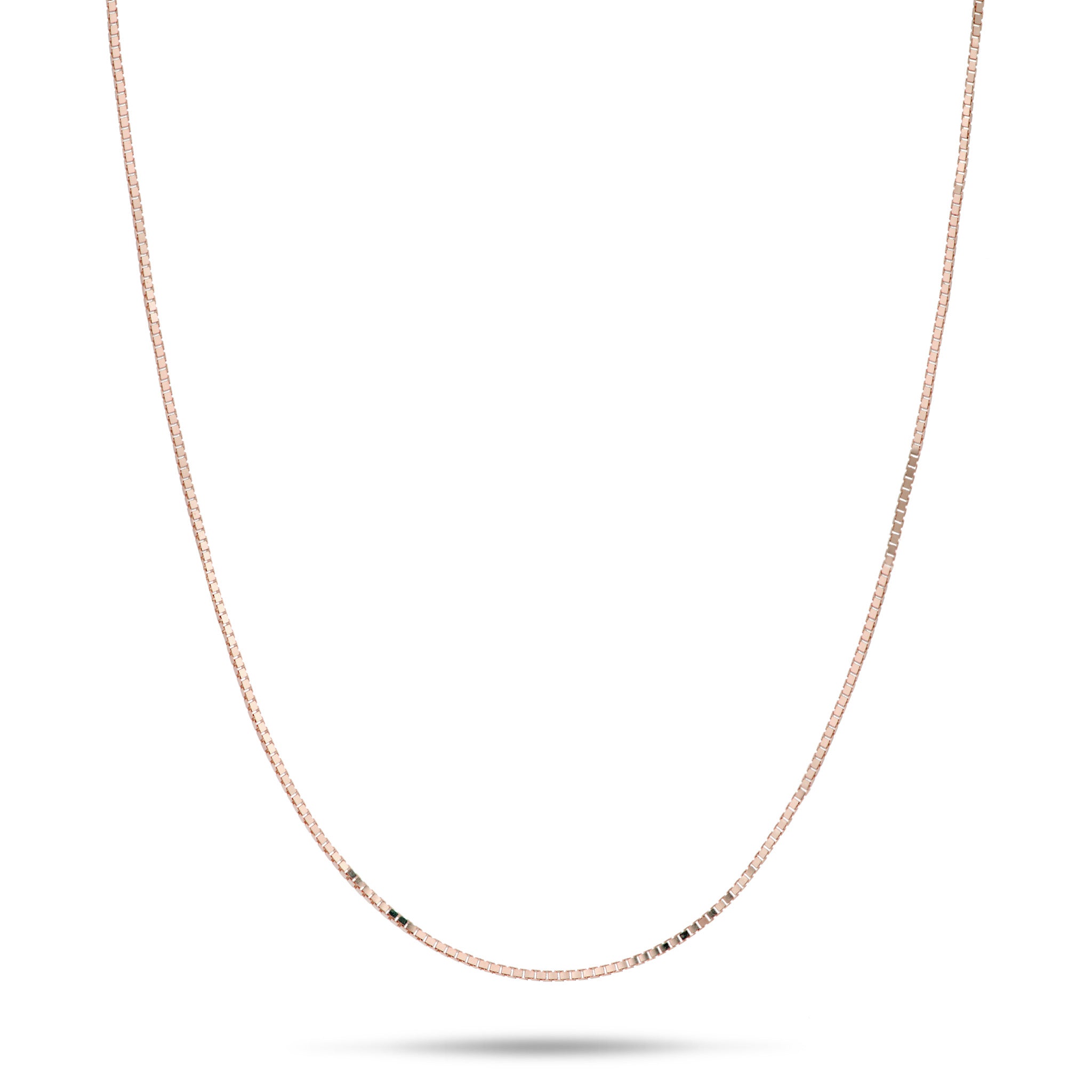 0.6mm Lite Box Chain in Rose Gold
