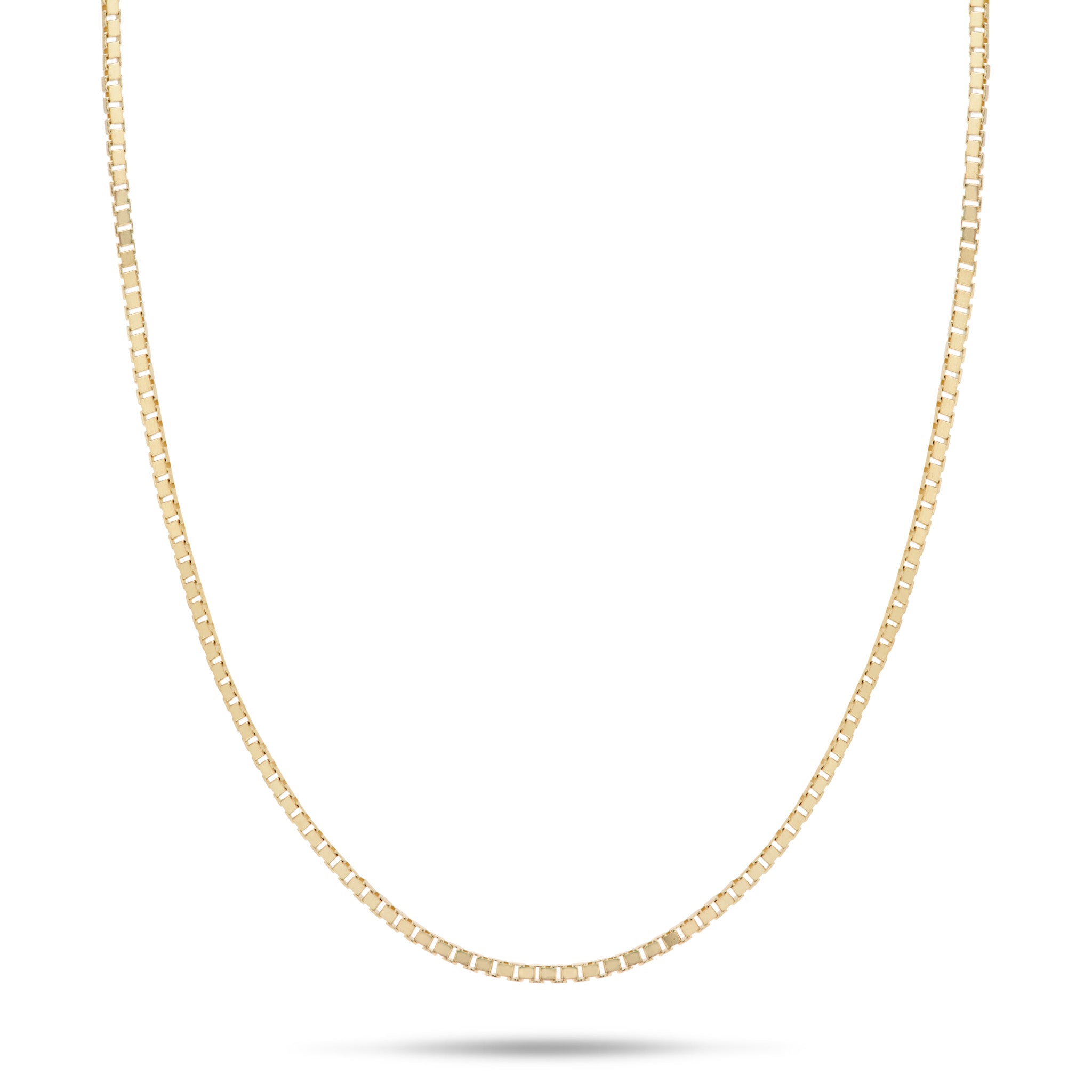 0.85mm Box Chain in 14k Yellow Gold