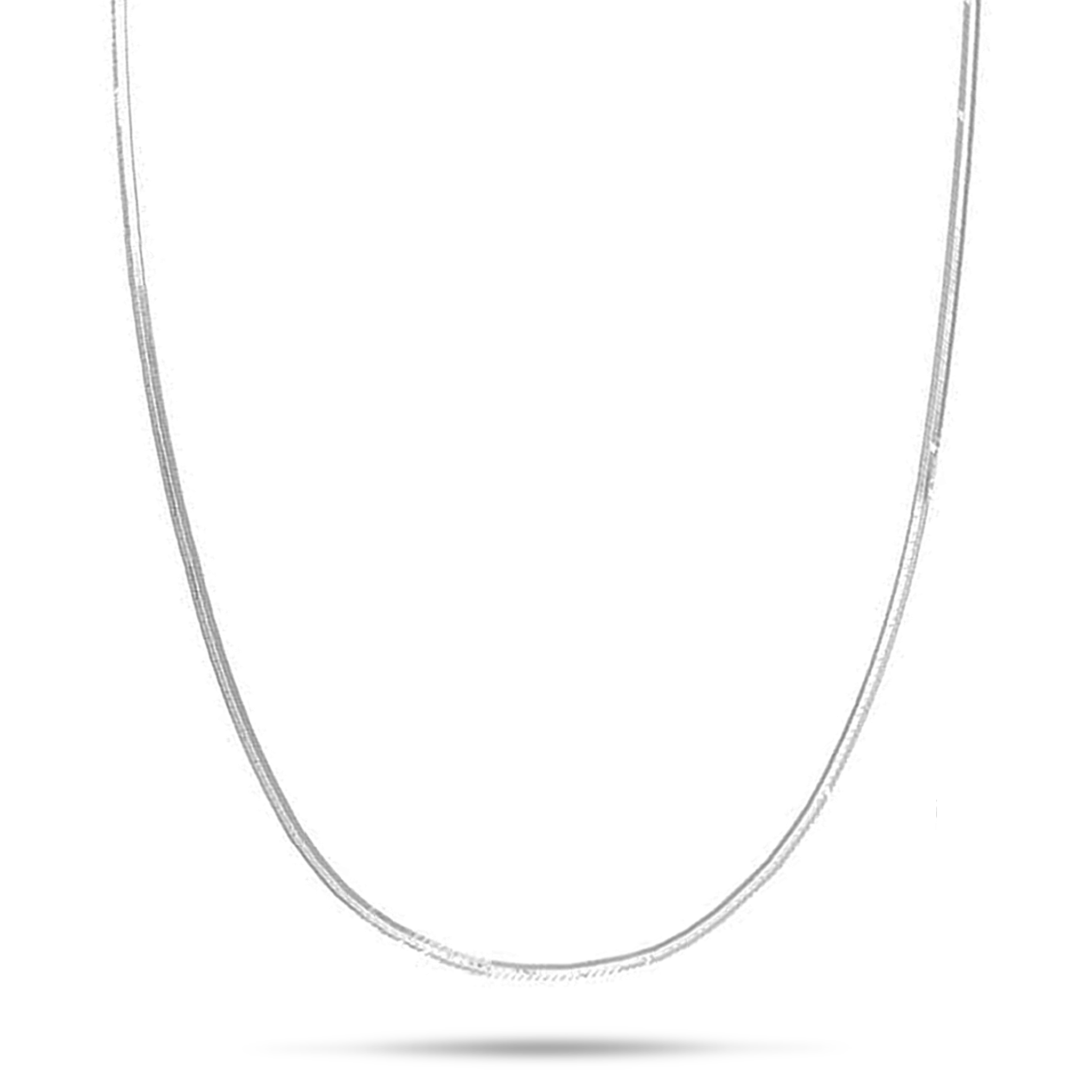 1,0 mm lange Schlangenkette aus Sterlingsilber