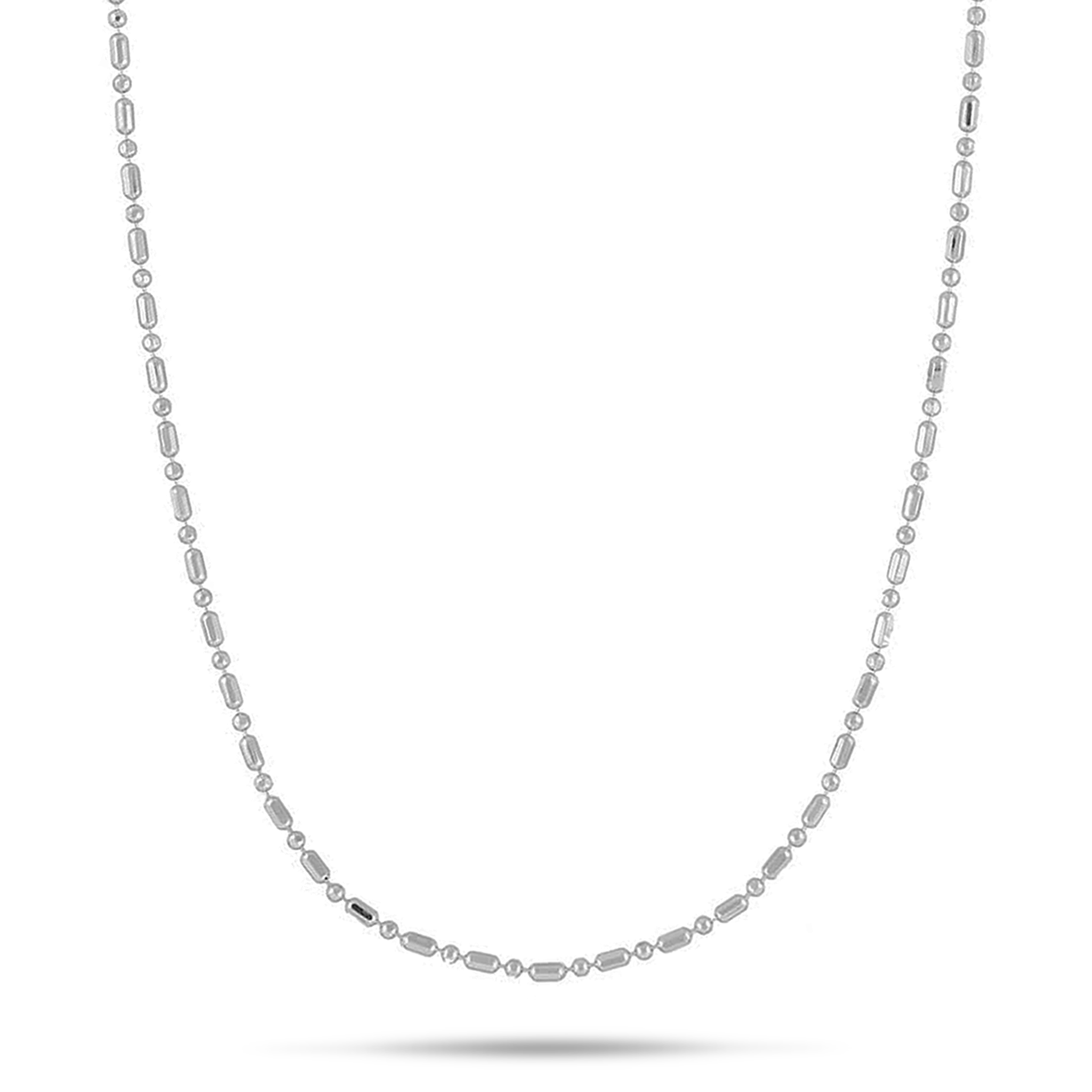 1,0 mm Kugelstabkette aus Sterlingsilber