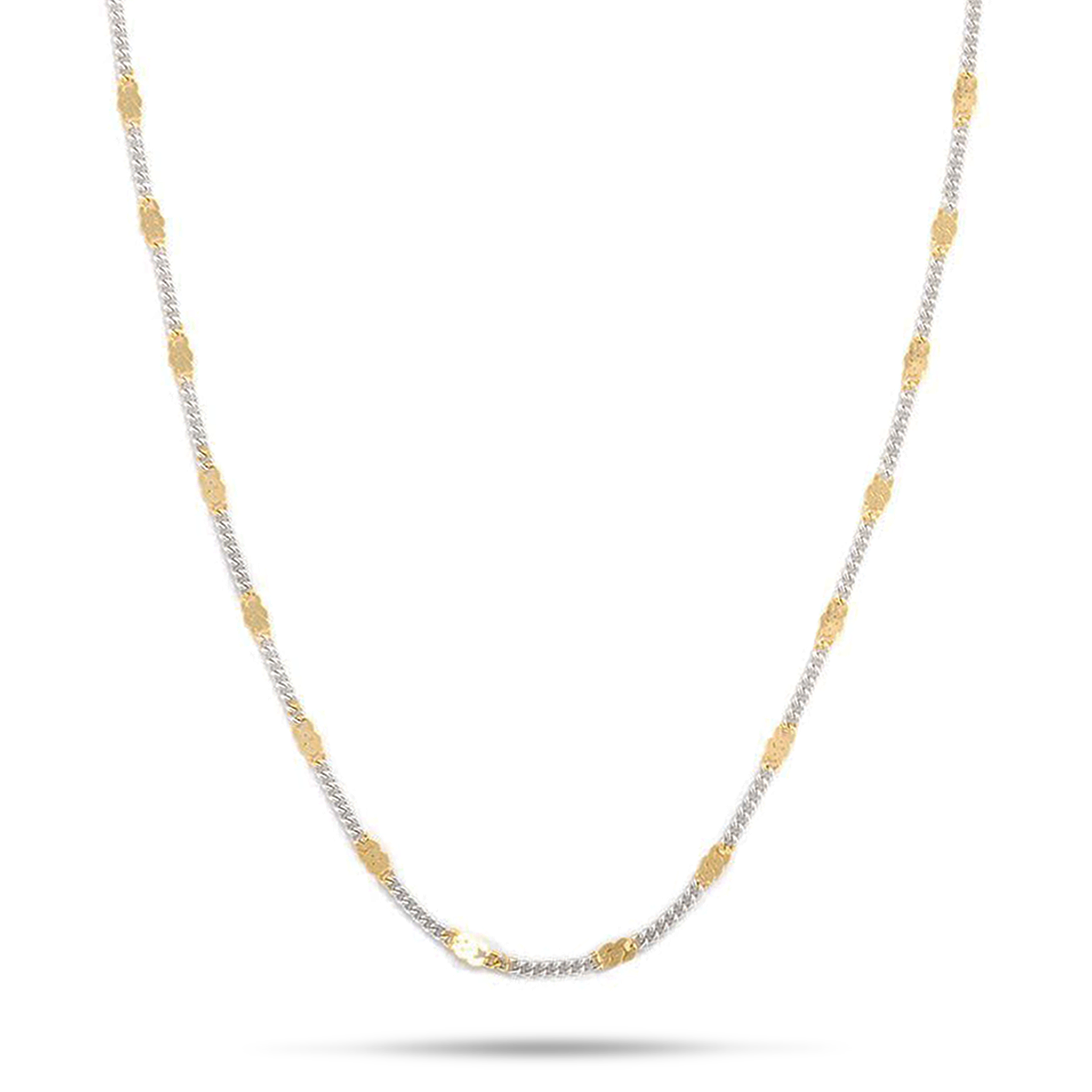 Gliederkette aus zweifarbigem Sterlingsilber