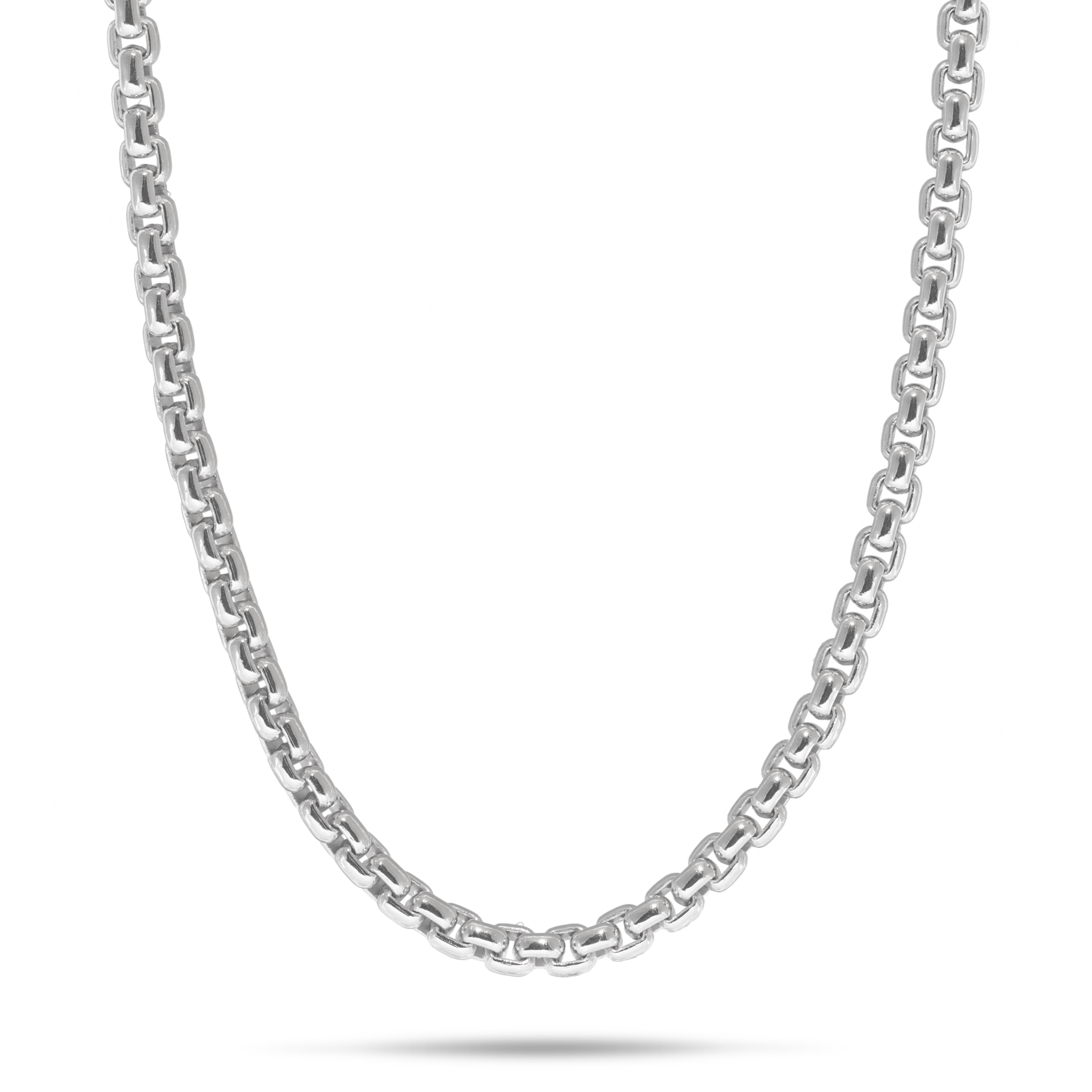 2,5 mm runde Kastenkette aus Sterlingsilber