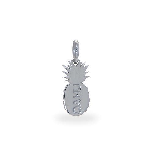 Pineapple Charm/Pendant in Sterling Silver - 15mm