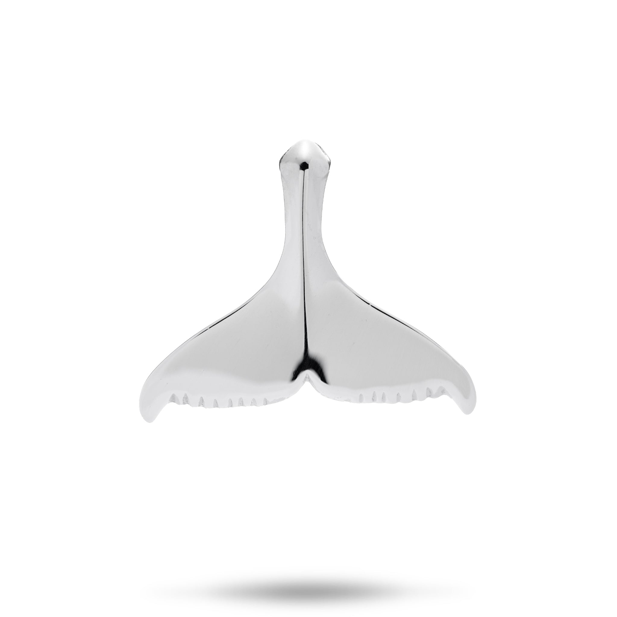 Whale Tail Pendant in Sterling Silver - 28mm