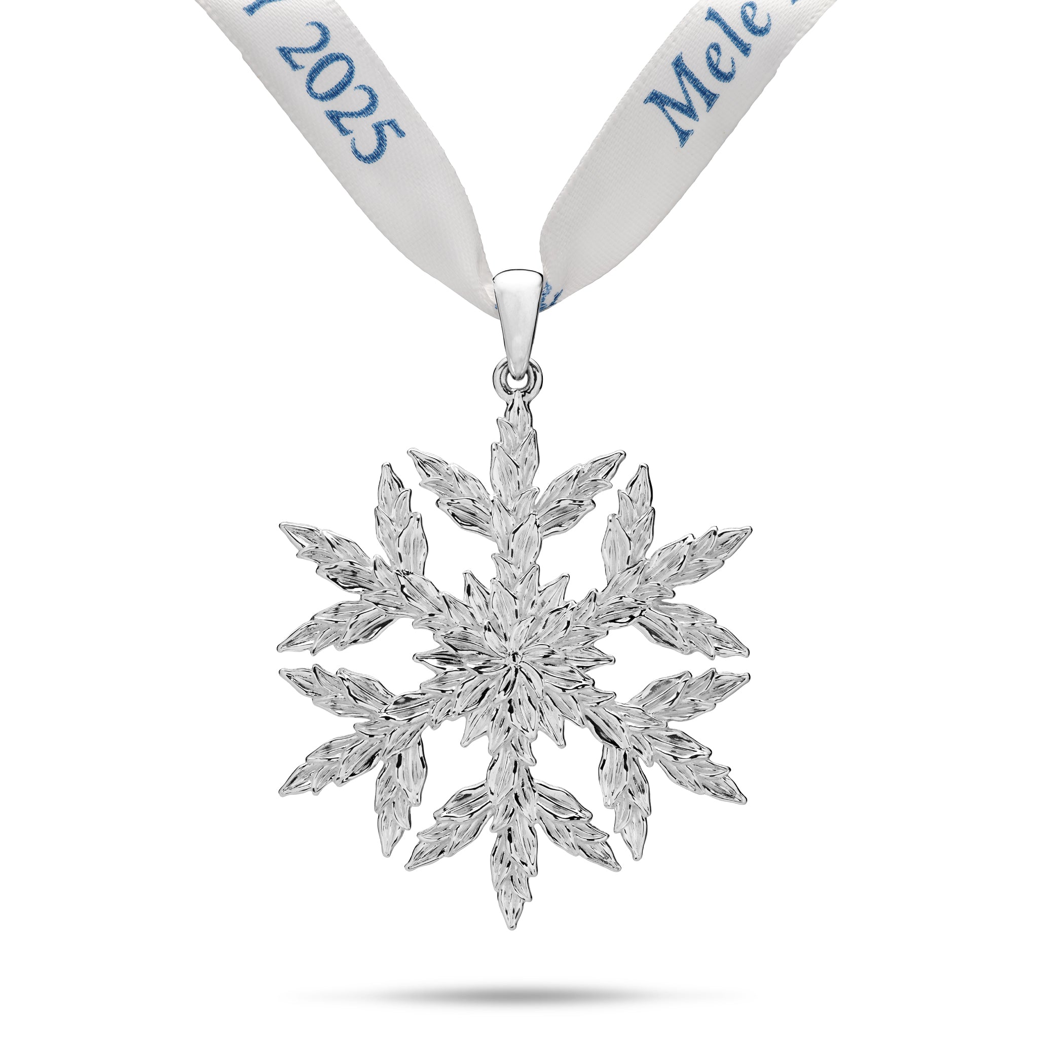 2025 Limited Edition Maile Hawaiian Snowflake Ornament in Sterling Silver - 42mm