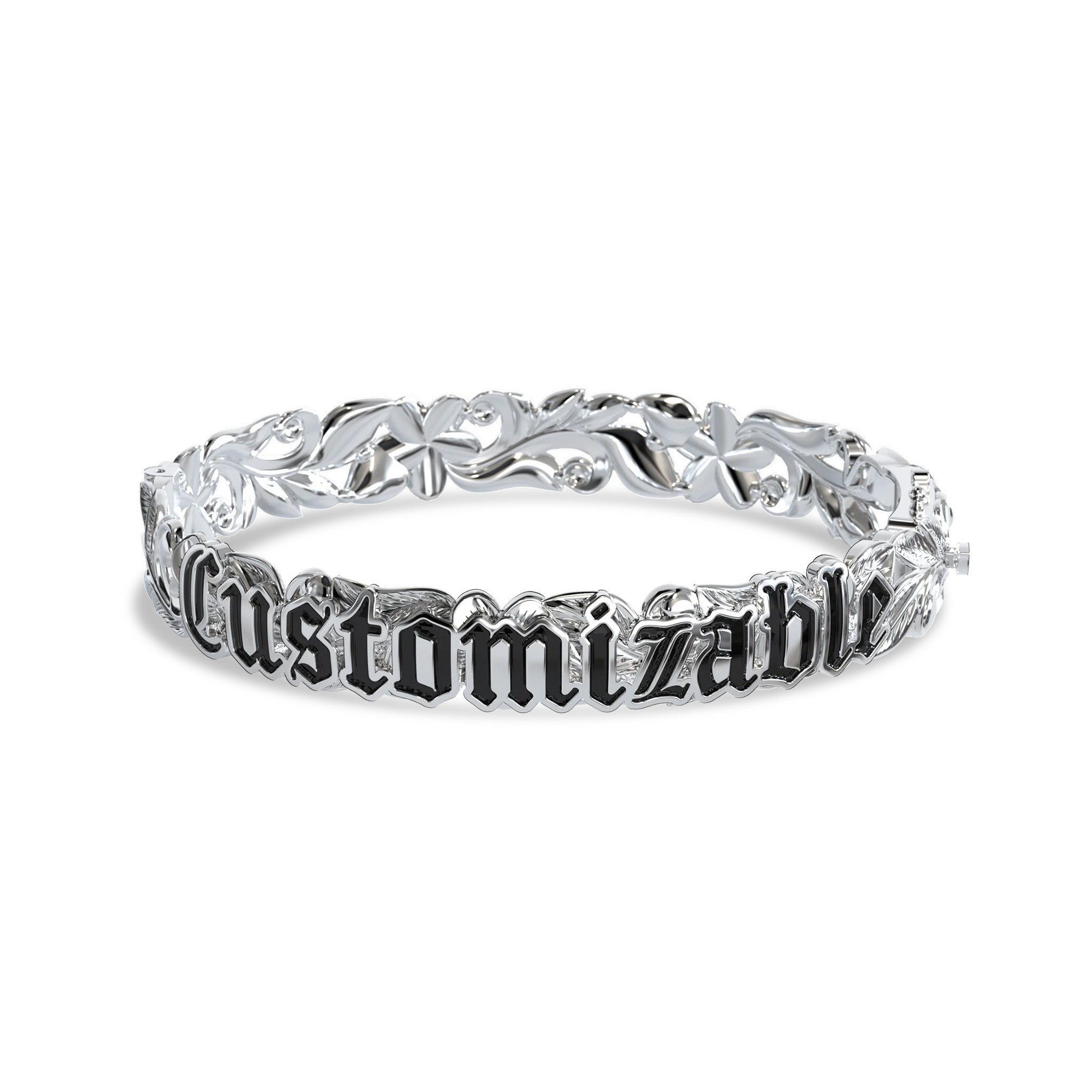 Customizable Hawaiian Hinge Bracelet