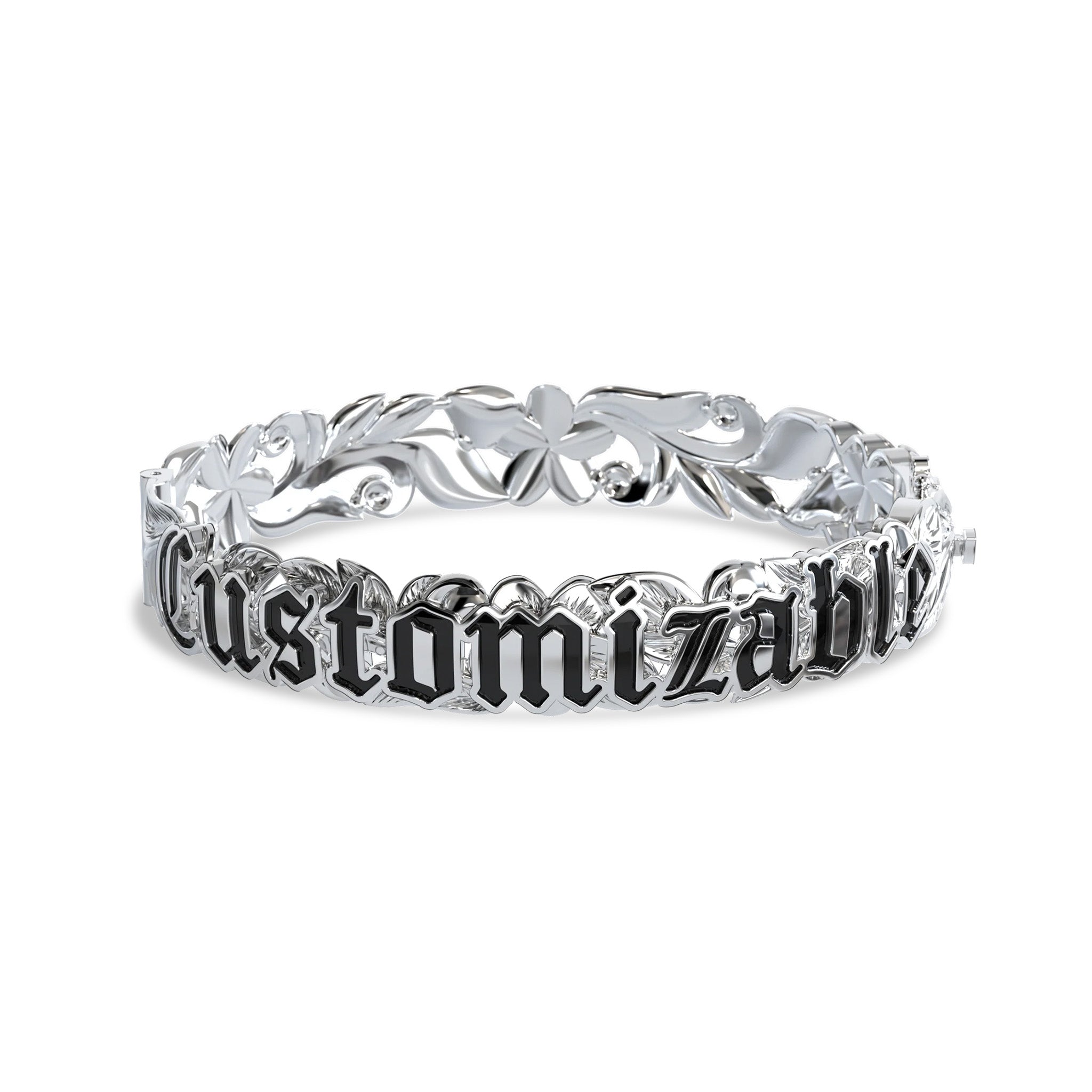 Customizable Hawaiian Hinge Bracelet