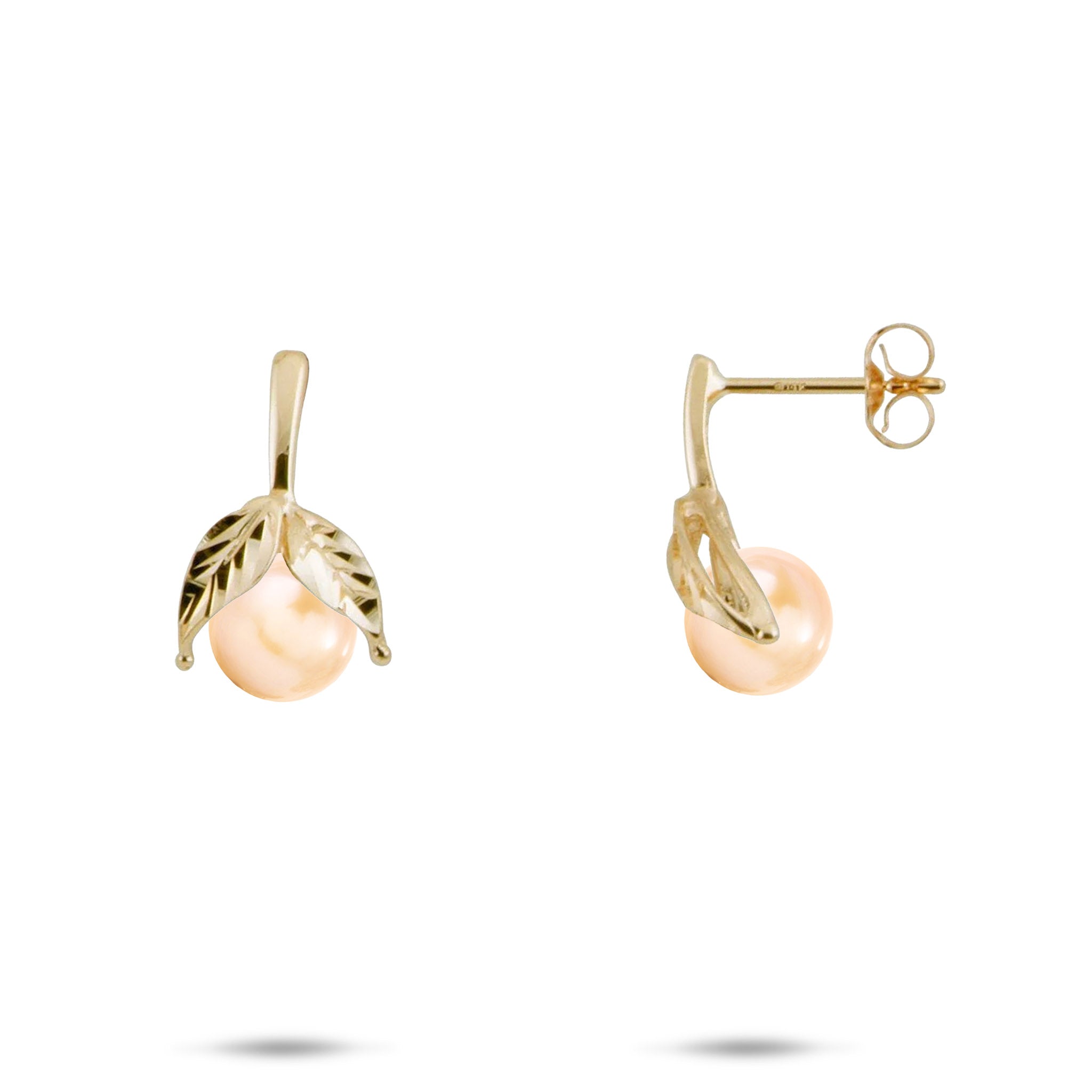 Pick A Pearl Maile Earrings in Gold