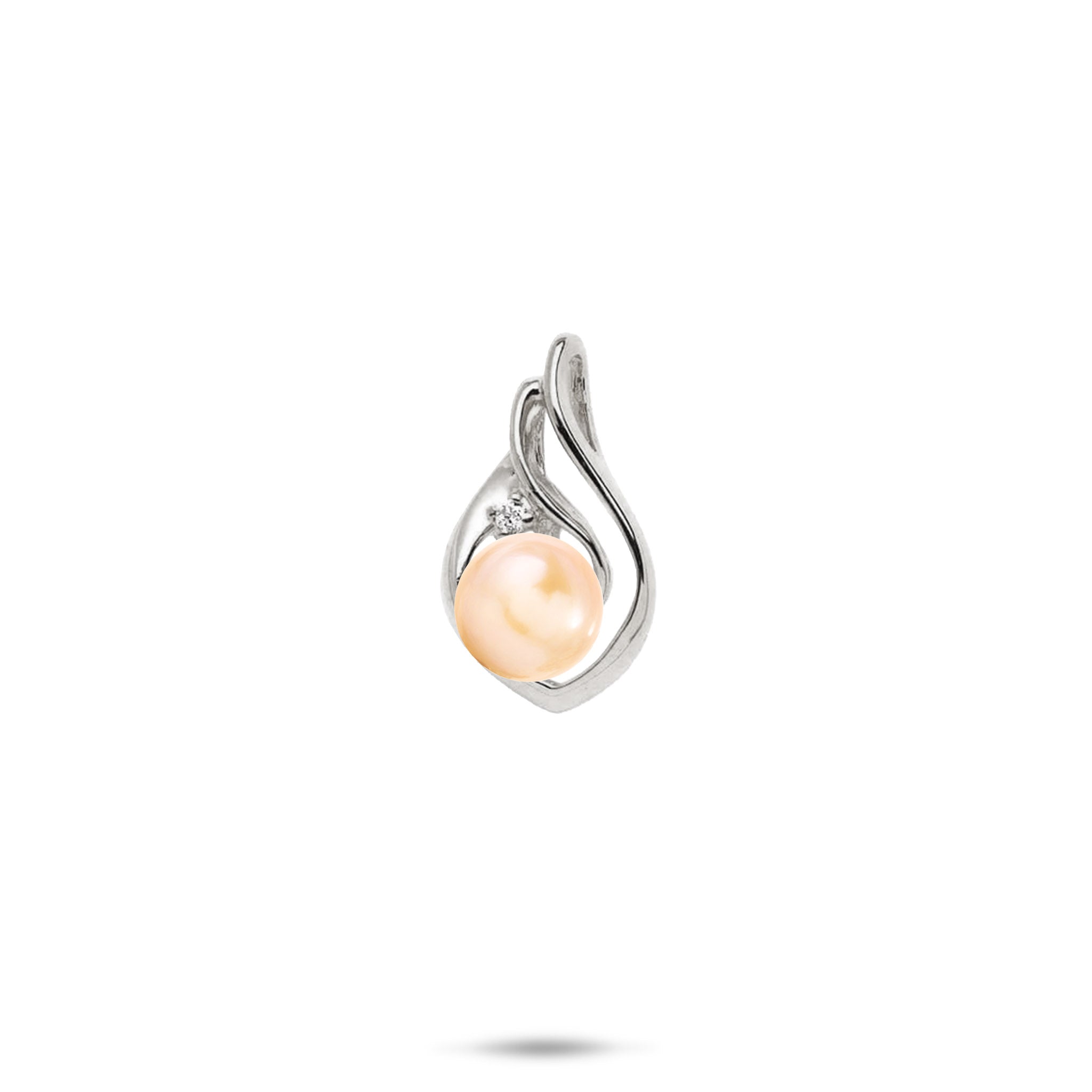 Pick A Pearl Pendant in White Gold with Diamond - 18mm