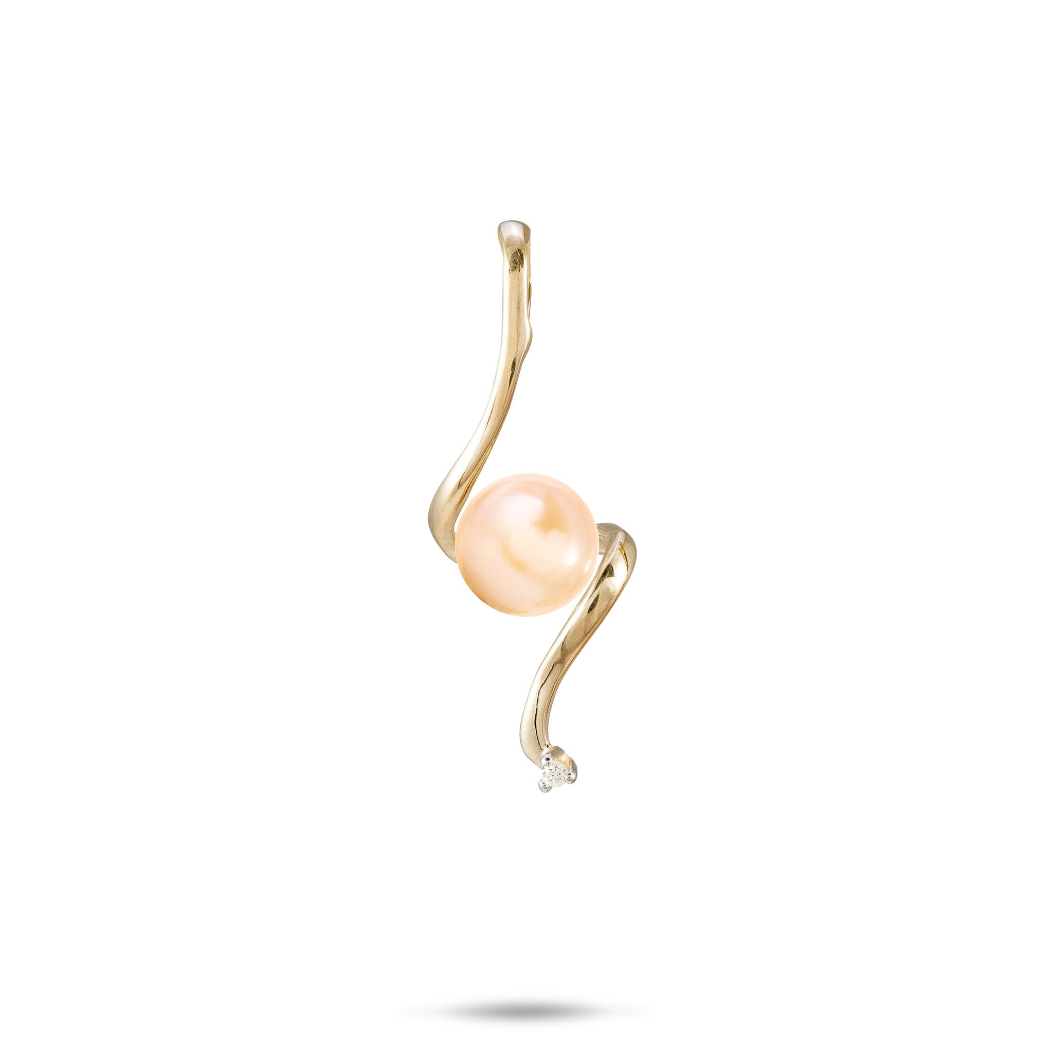 Pick A Pearl Waterfall Pendant in Gold with Diamond