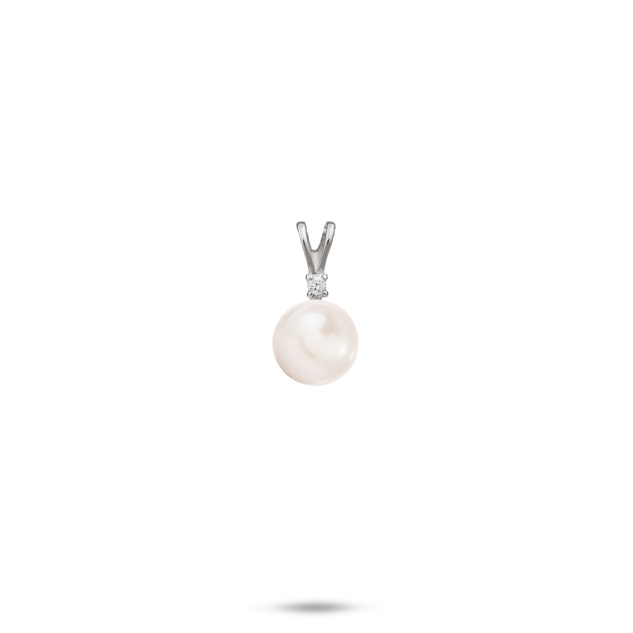 Pick A Pearl Pendant in White Gold with Diamond