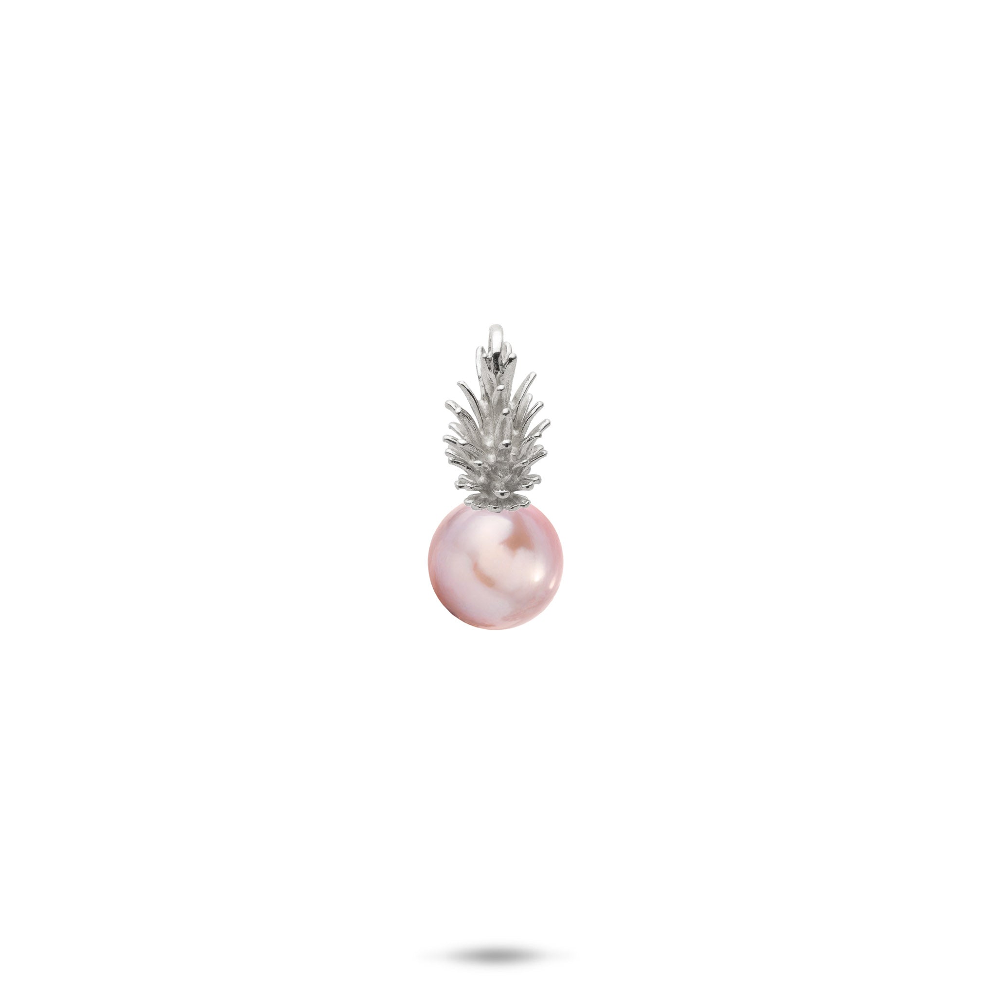 Pick A Pearl Pineapple Pendant in White Gold